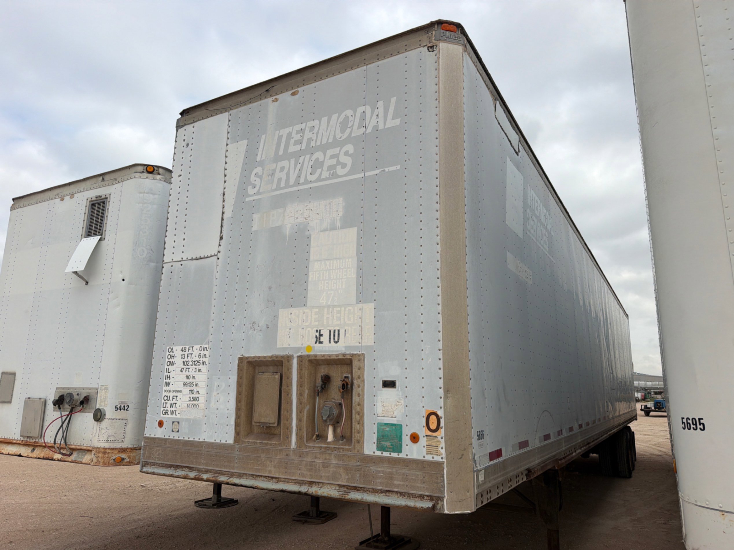 1994 PINES TRL MFG 48 DRY VAN TRAILER
