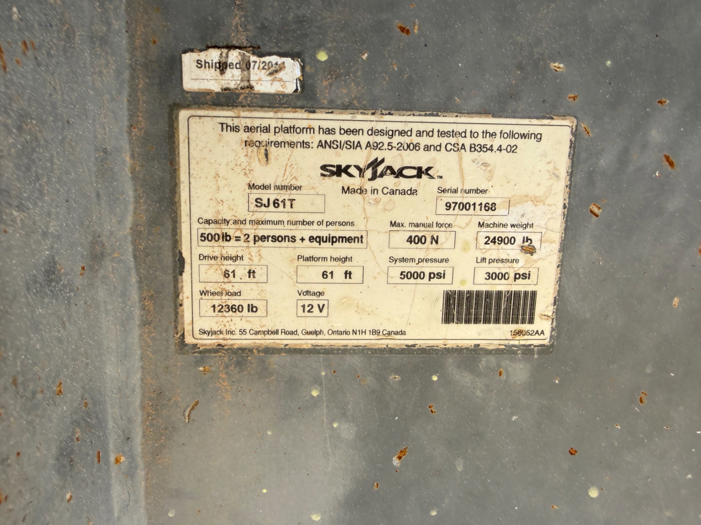 2021 Skyjack 249D
