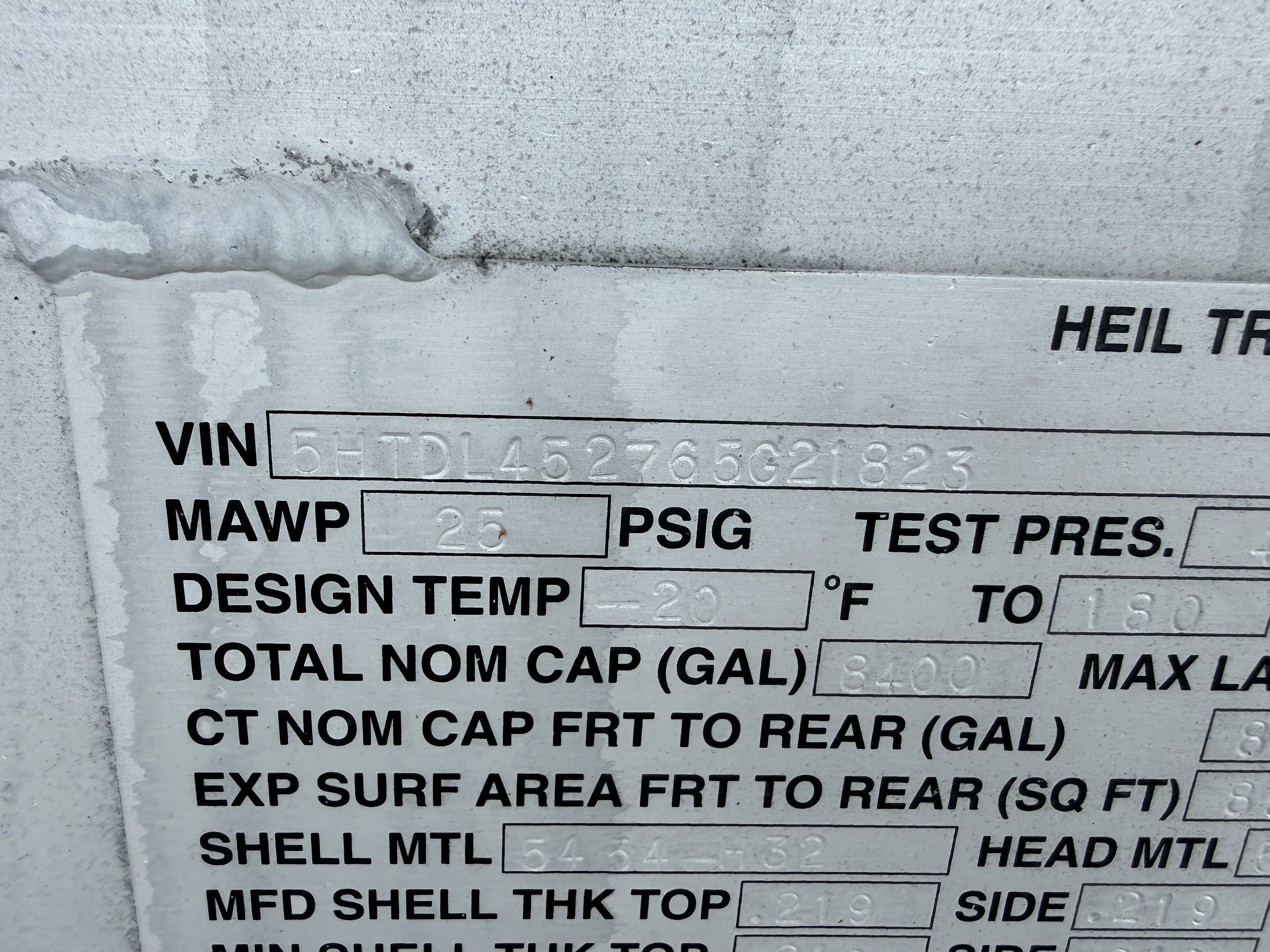 2006 Heil 130BBL