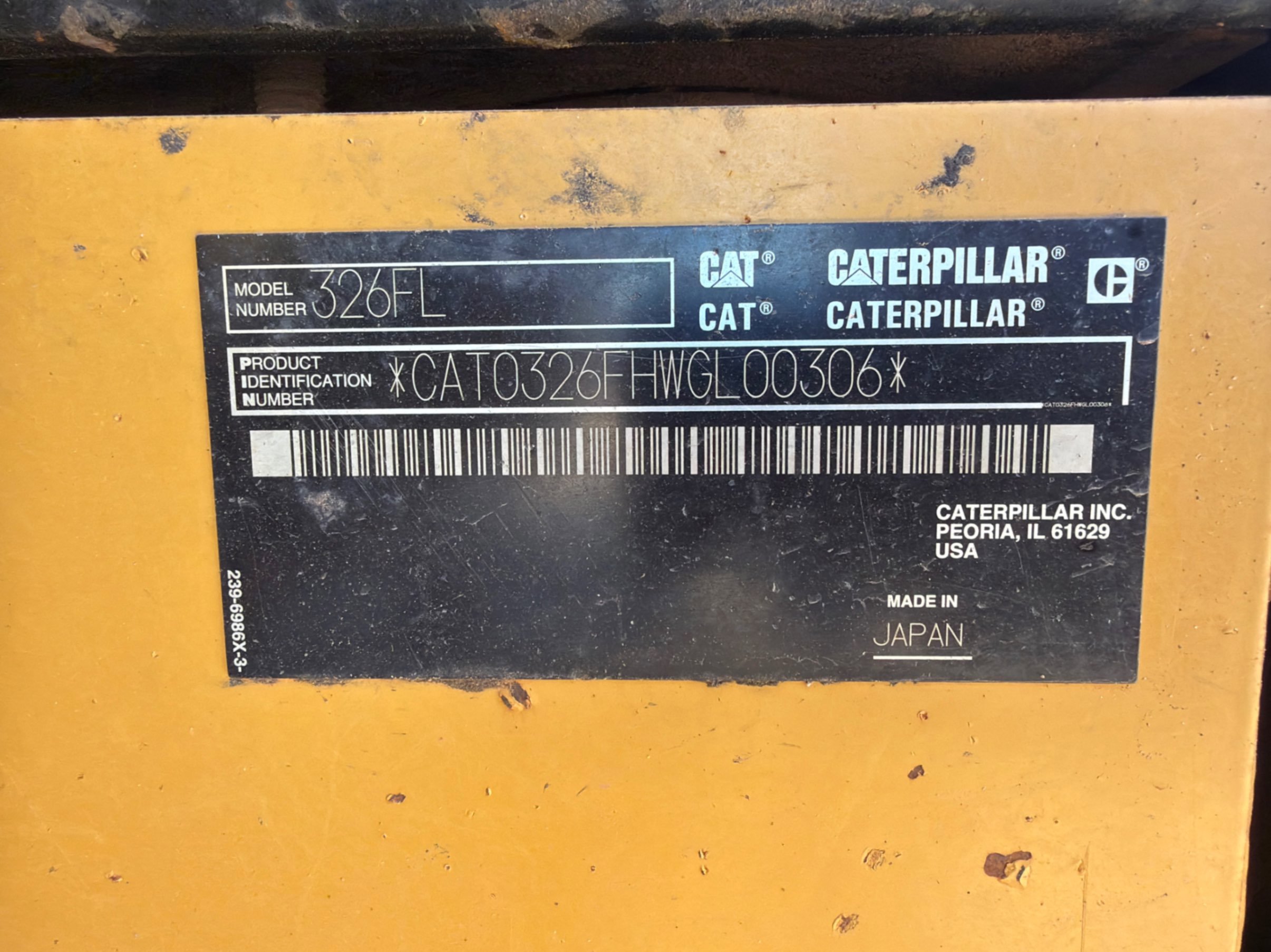 2006 Caterpillar 326FL