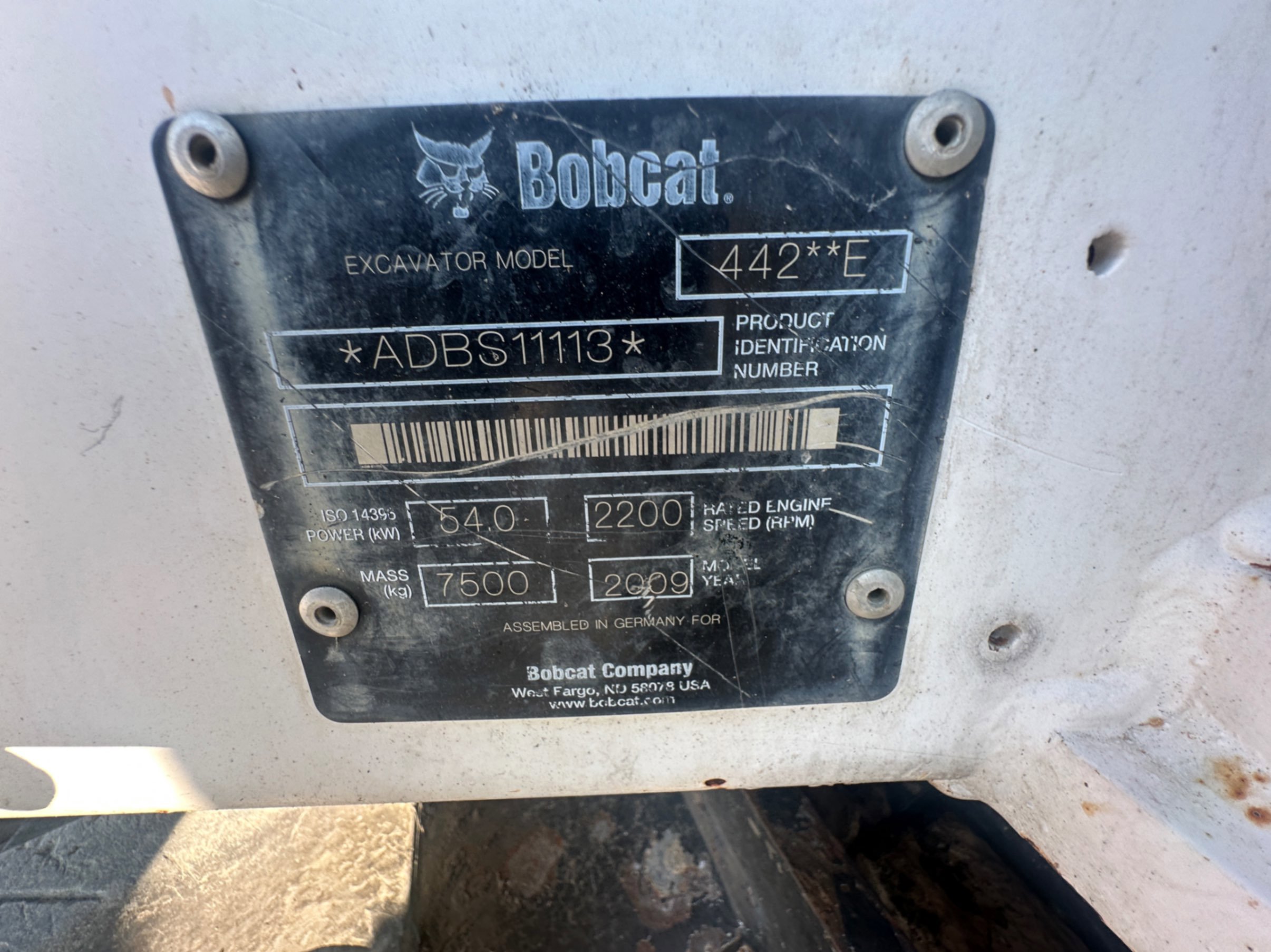 2009 Bobcat 442E