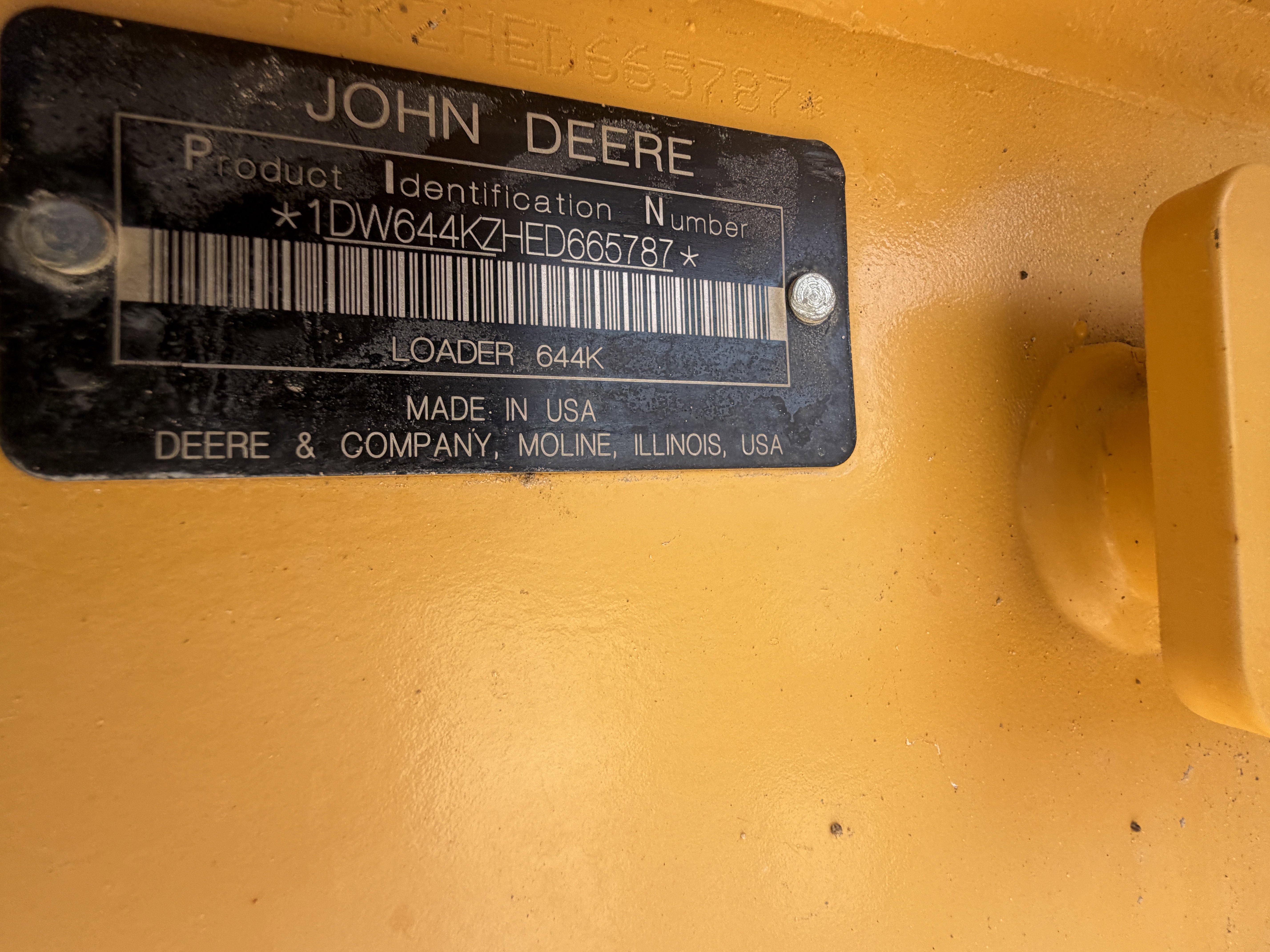 2015 John Deere 644K