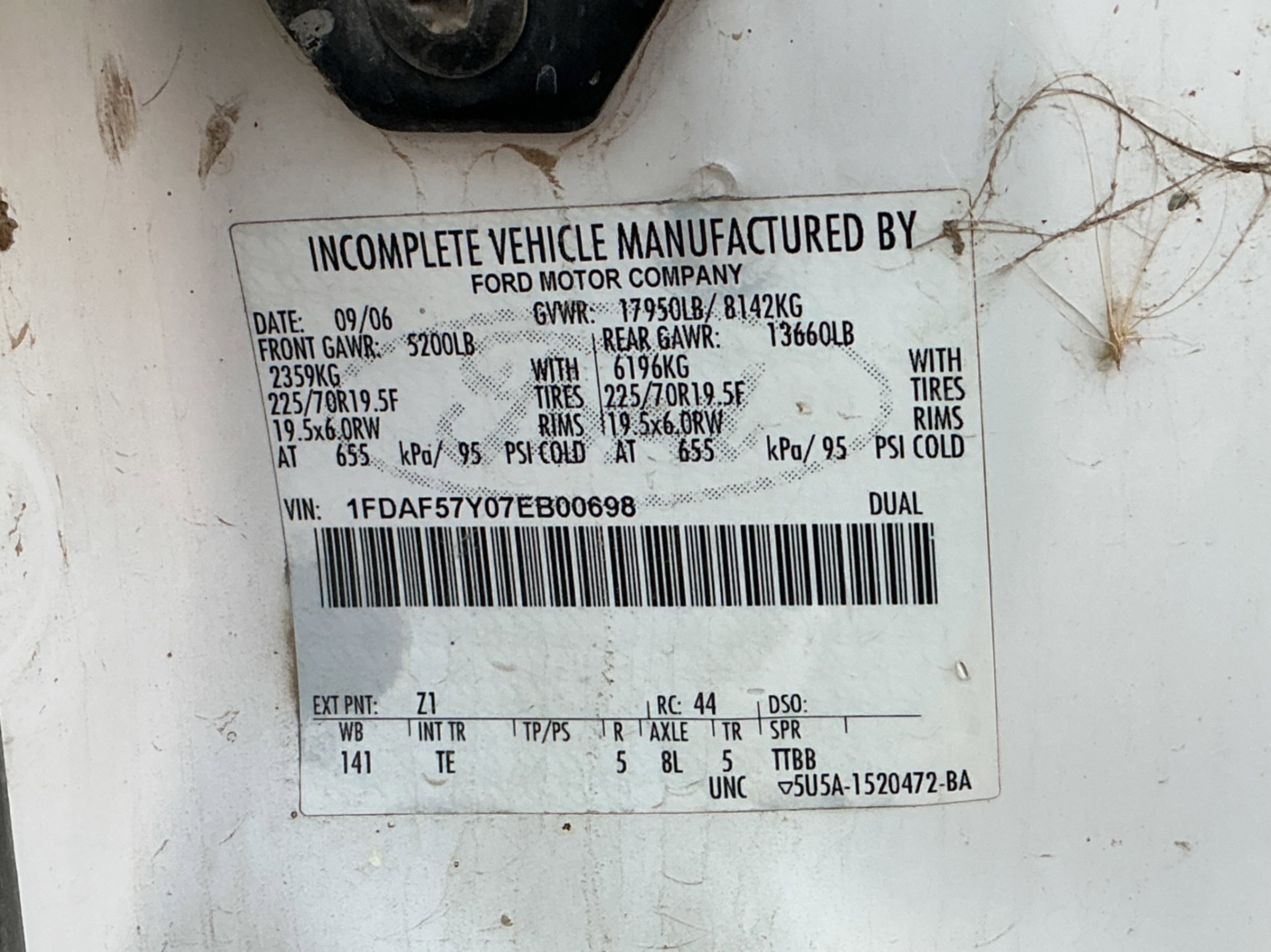2007 Ford F-550