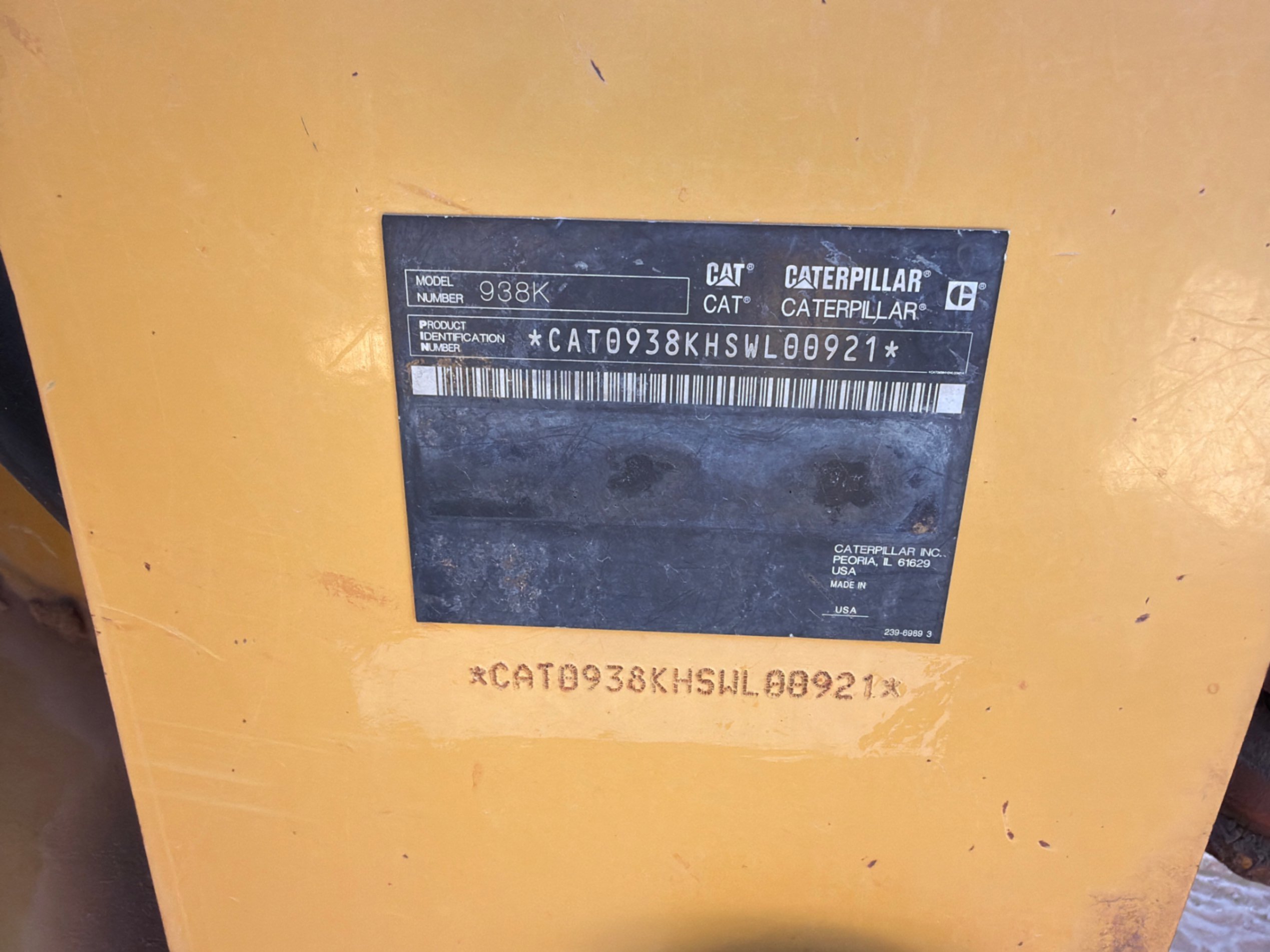 2012 Caterpillar 938K