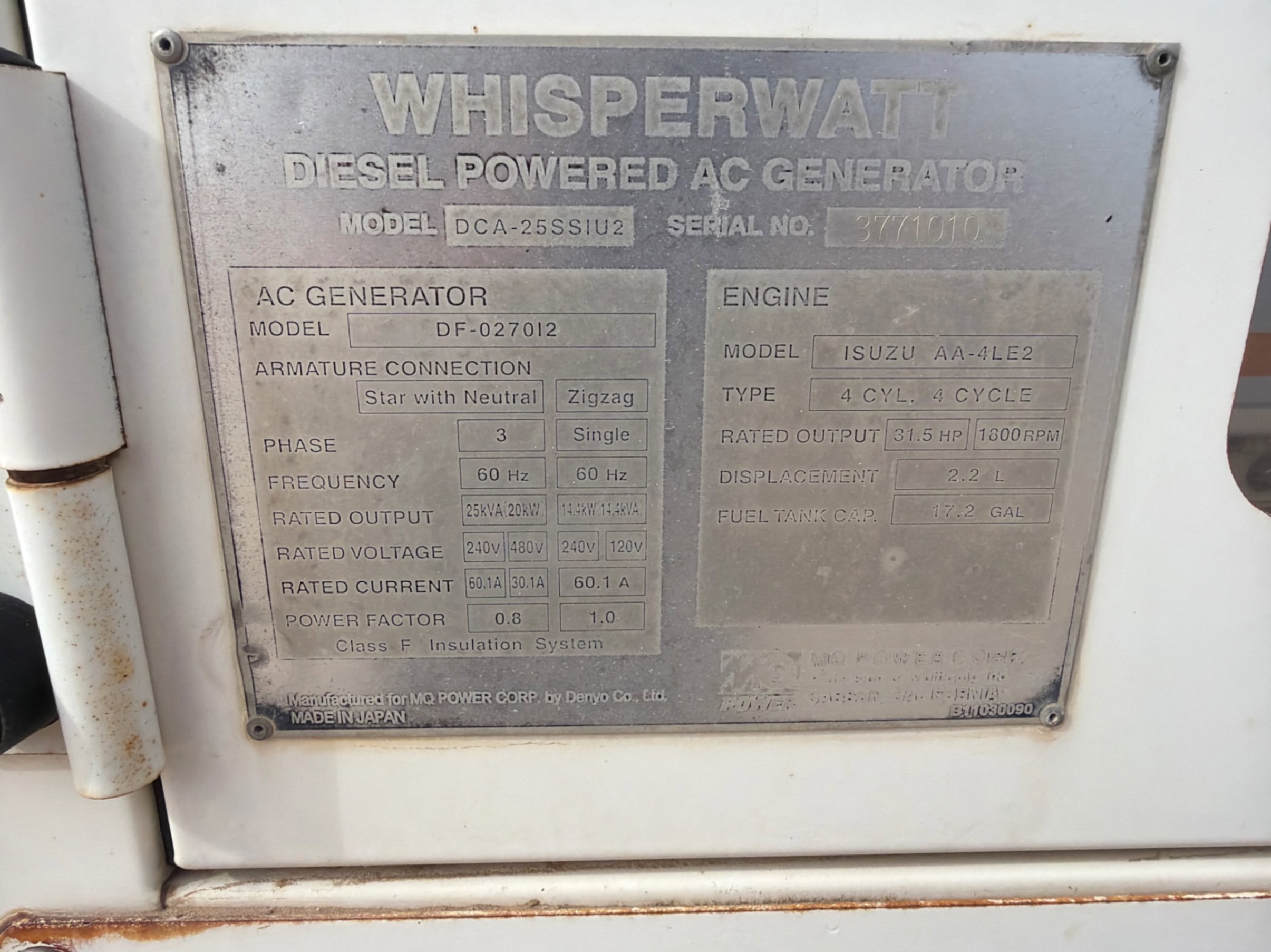 Multiquip 25KW