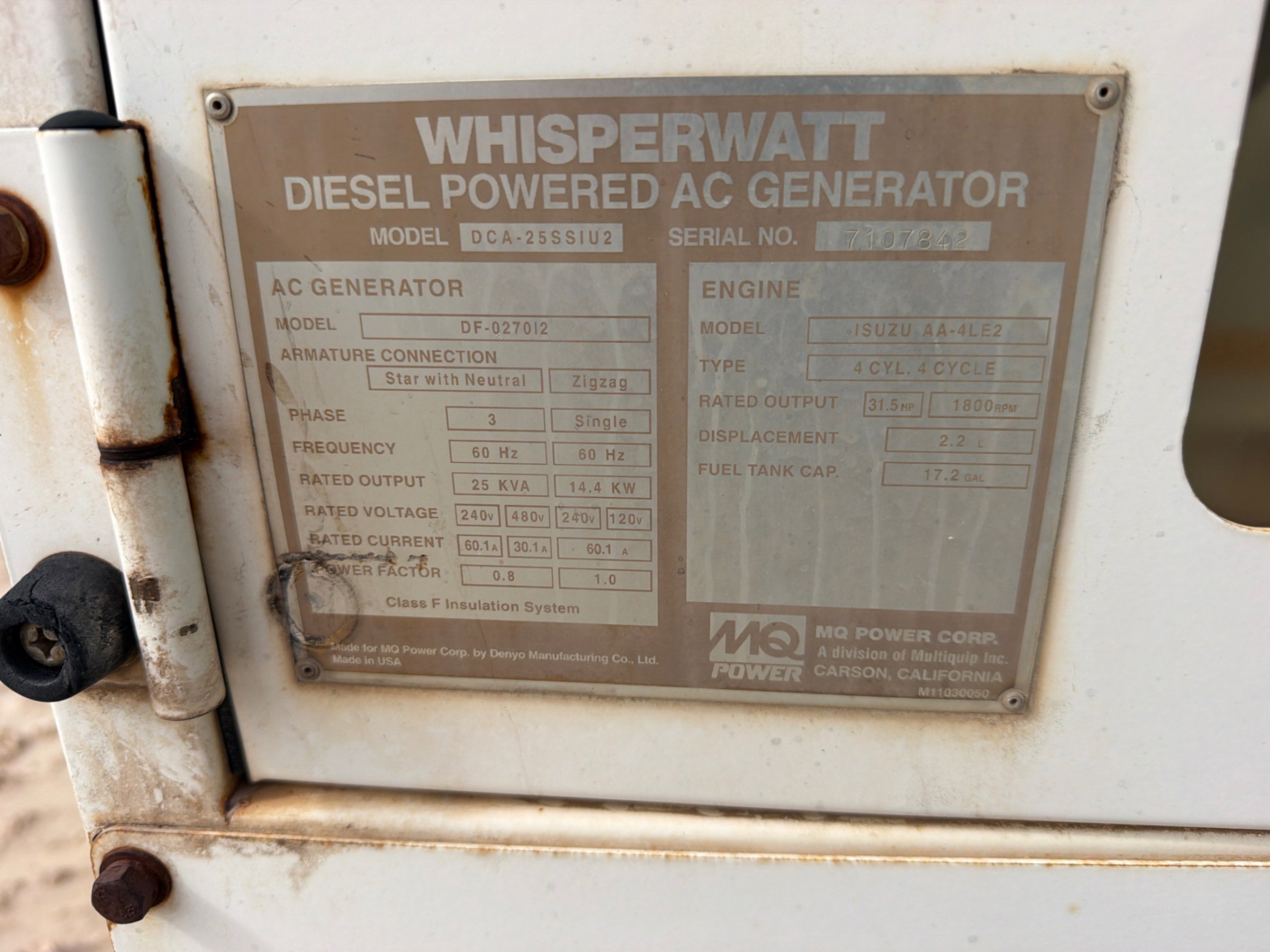 Multiquip 25KW