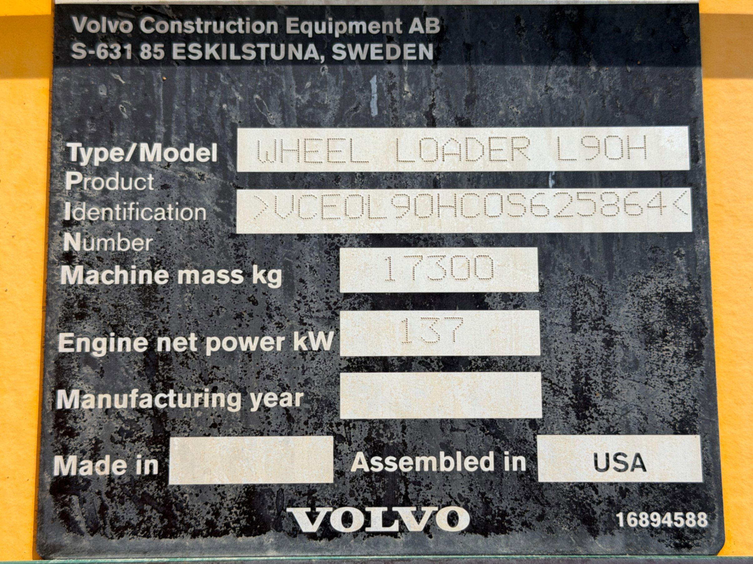 2021 Volvo L90H