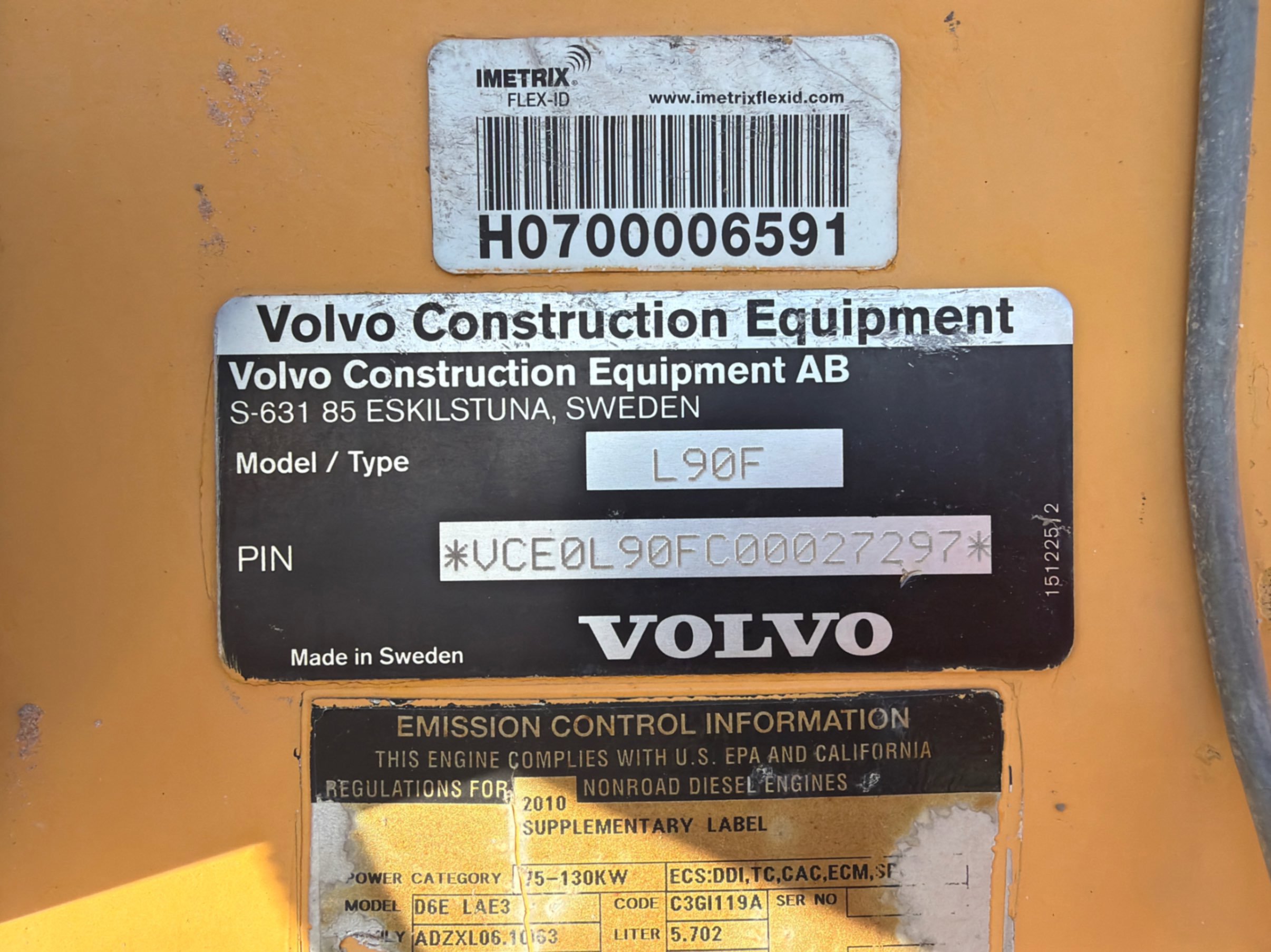 2007 Volvo L90F