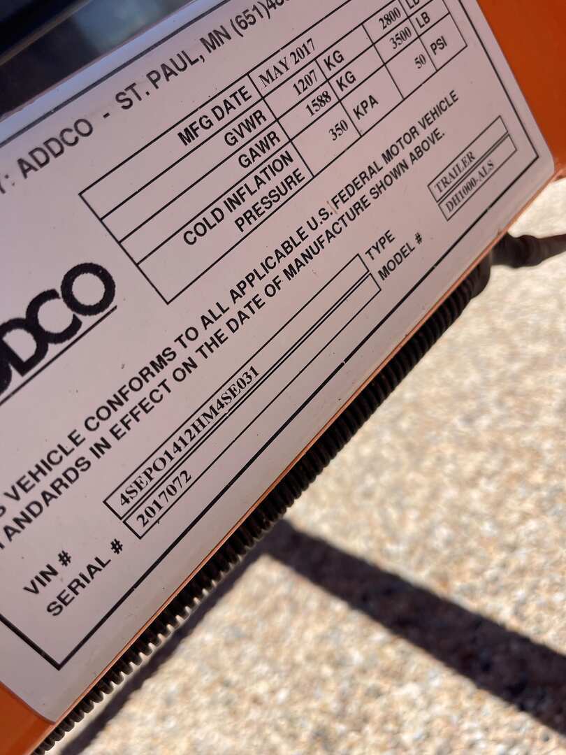 2017 Addco DH1000ALS