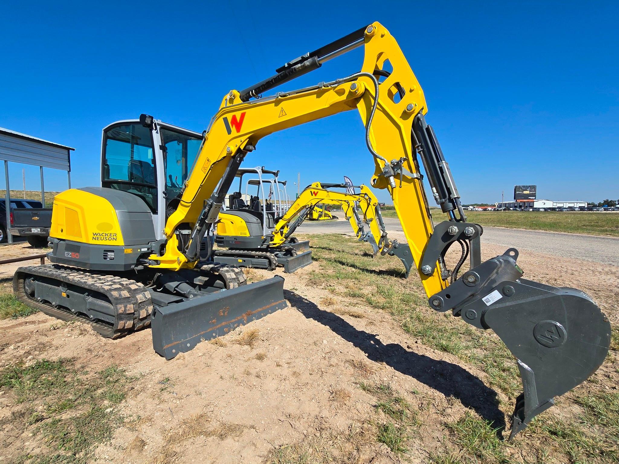2025 Wacker Neuson EZ50 Zero Tail Excavator Extremely Low Hours