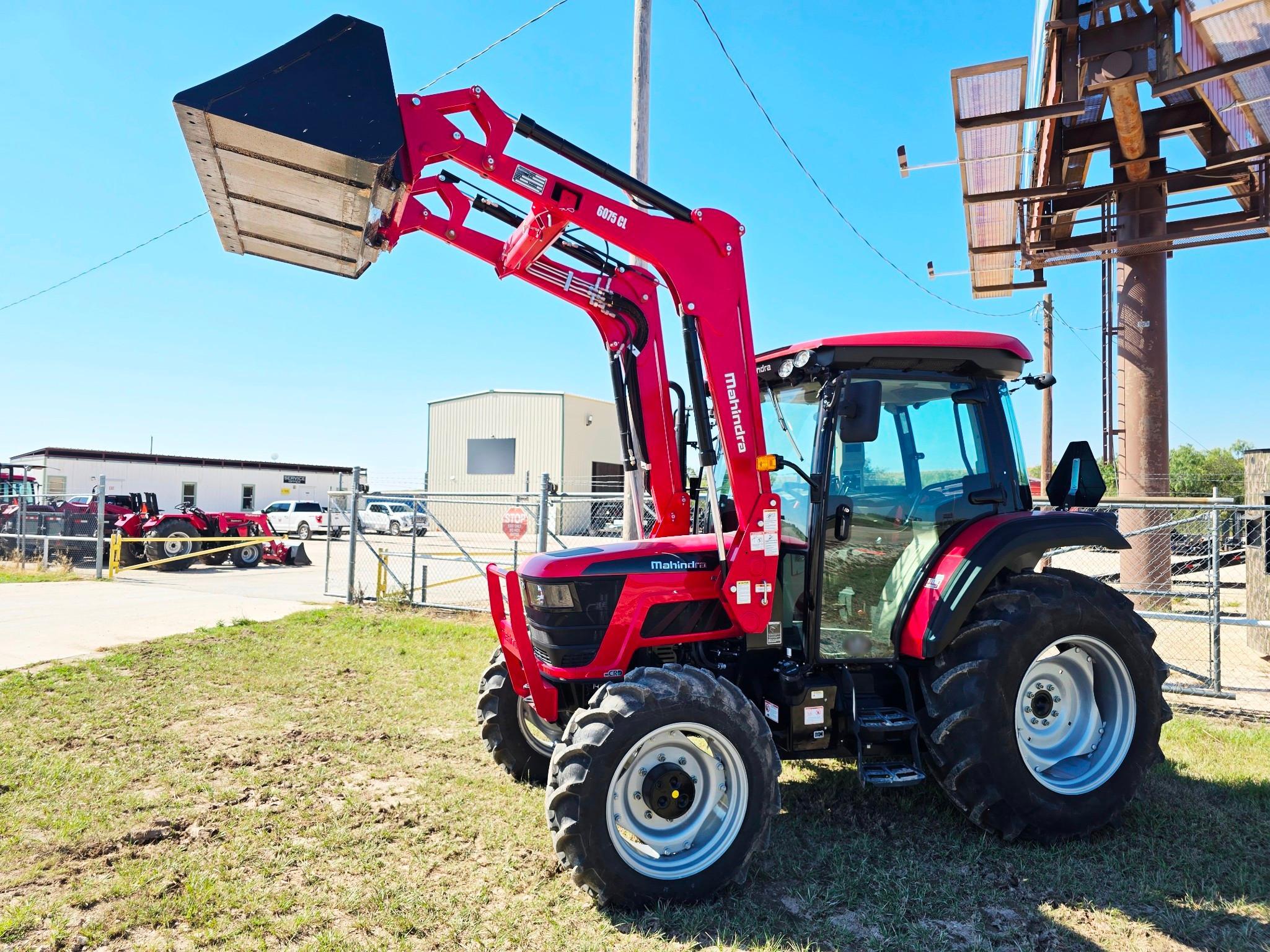 2025 Mahindra 6075 4WD Cab Tractor - 71 HP, Loader Ready, Ag Tires