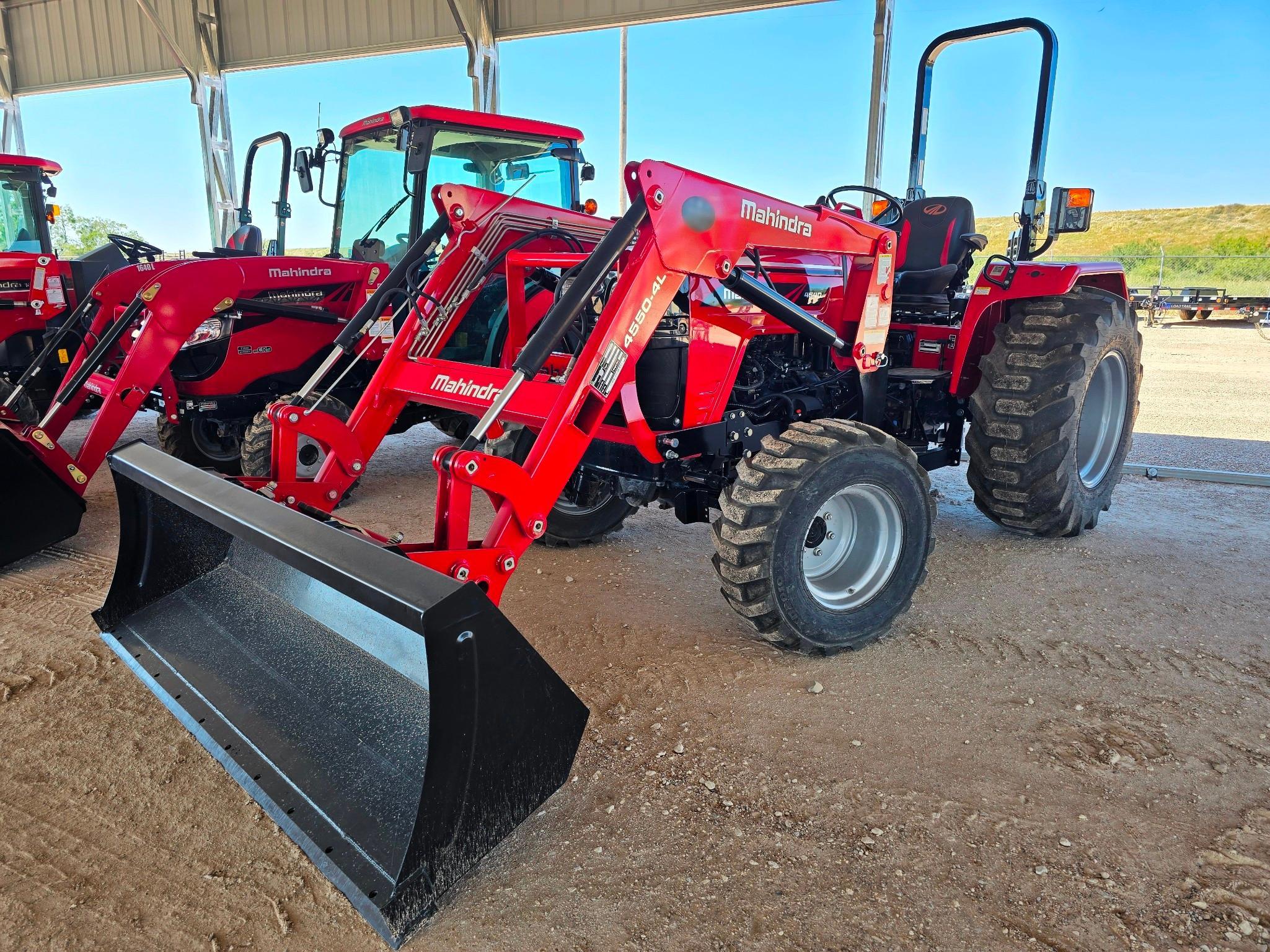 Mahindra 4550-4L Tractor with Front Loader - 49 HP, 4WD, Heavy-Duty Utility