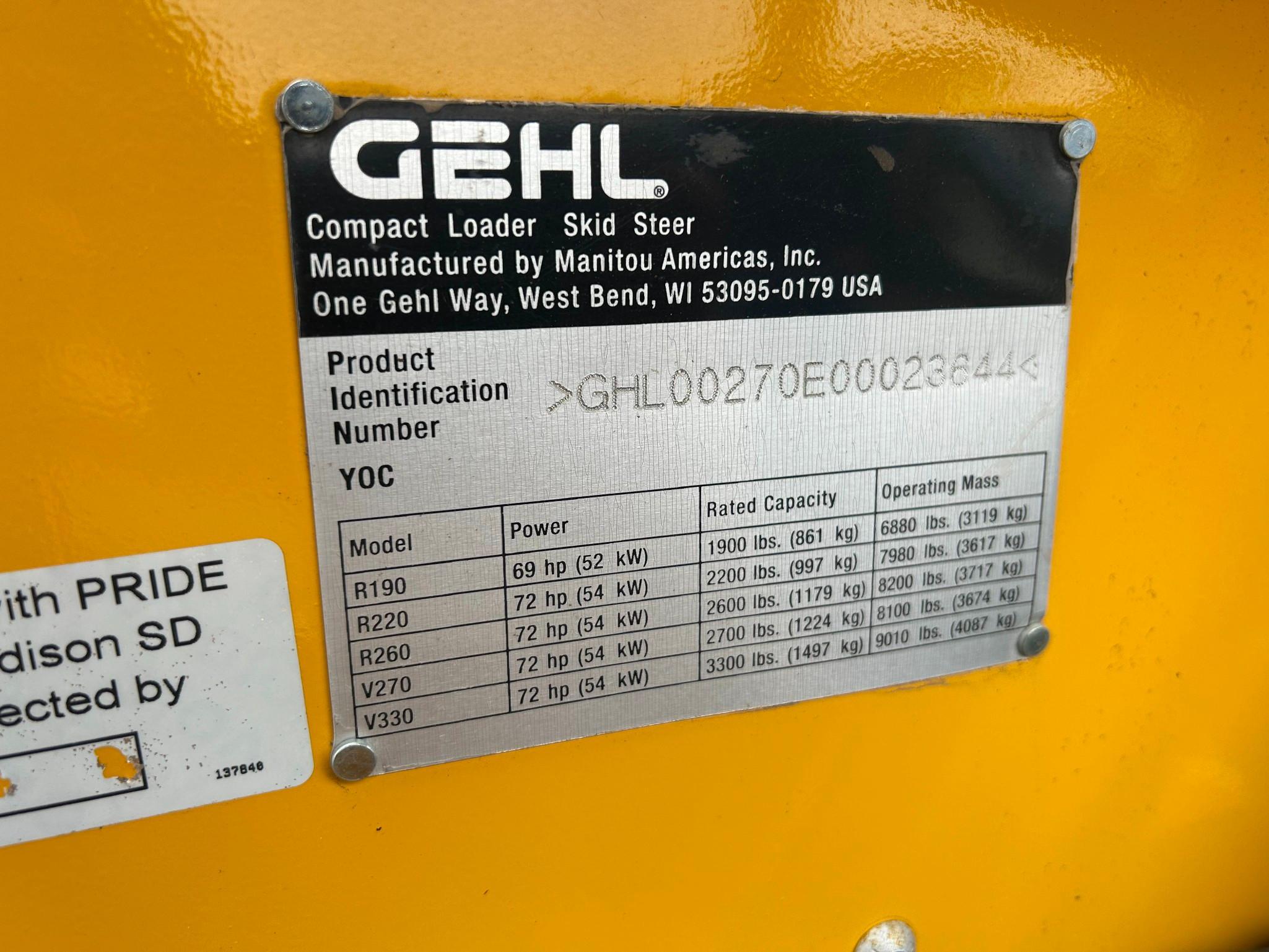 2015 Gehl 270