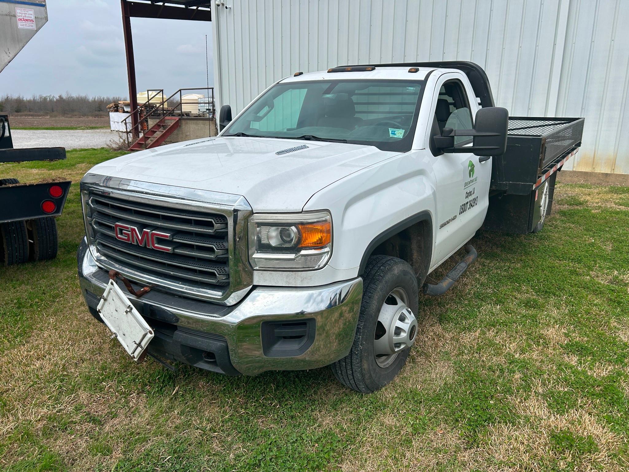 2015 GMC 3500HD Flatbed Truck  6.6L Duramax Diesel