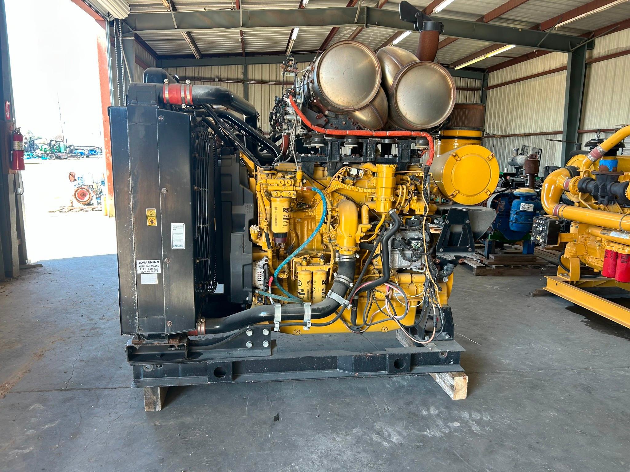 Caterpillar C18 Industrial Diesel Engine - Serial N8F01121 - Power Unit - Pump Takeout