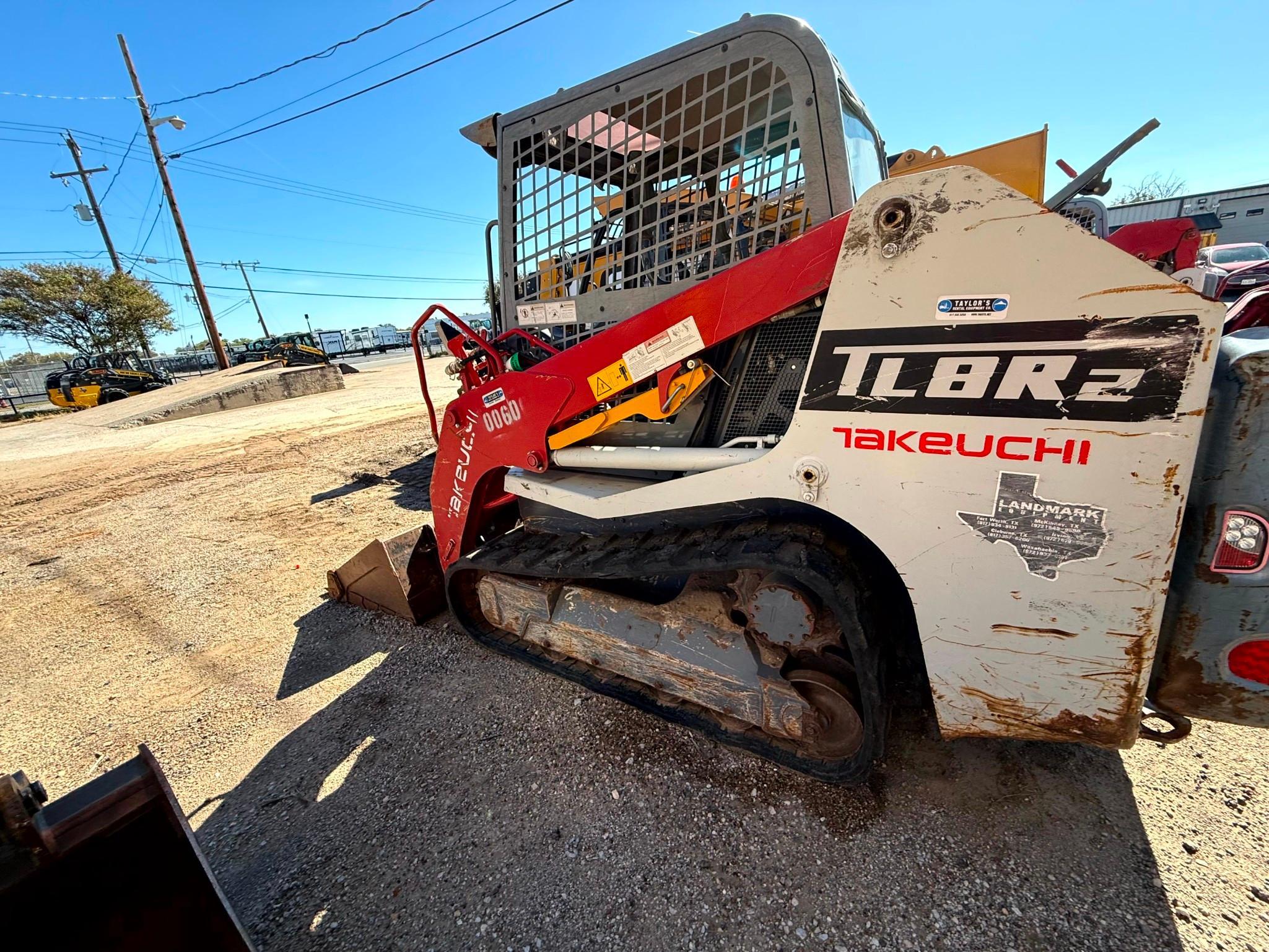 2020 Takeuchi TL8R2 Track Loader with 72in Tooth Bucket