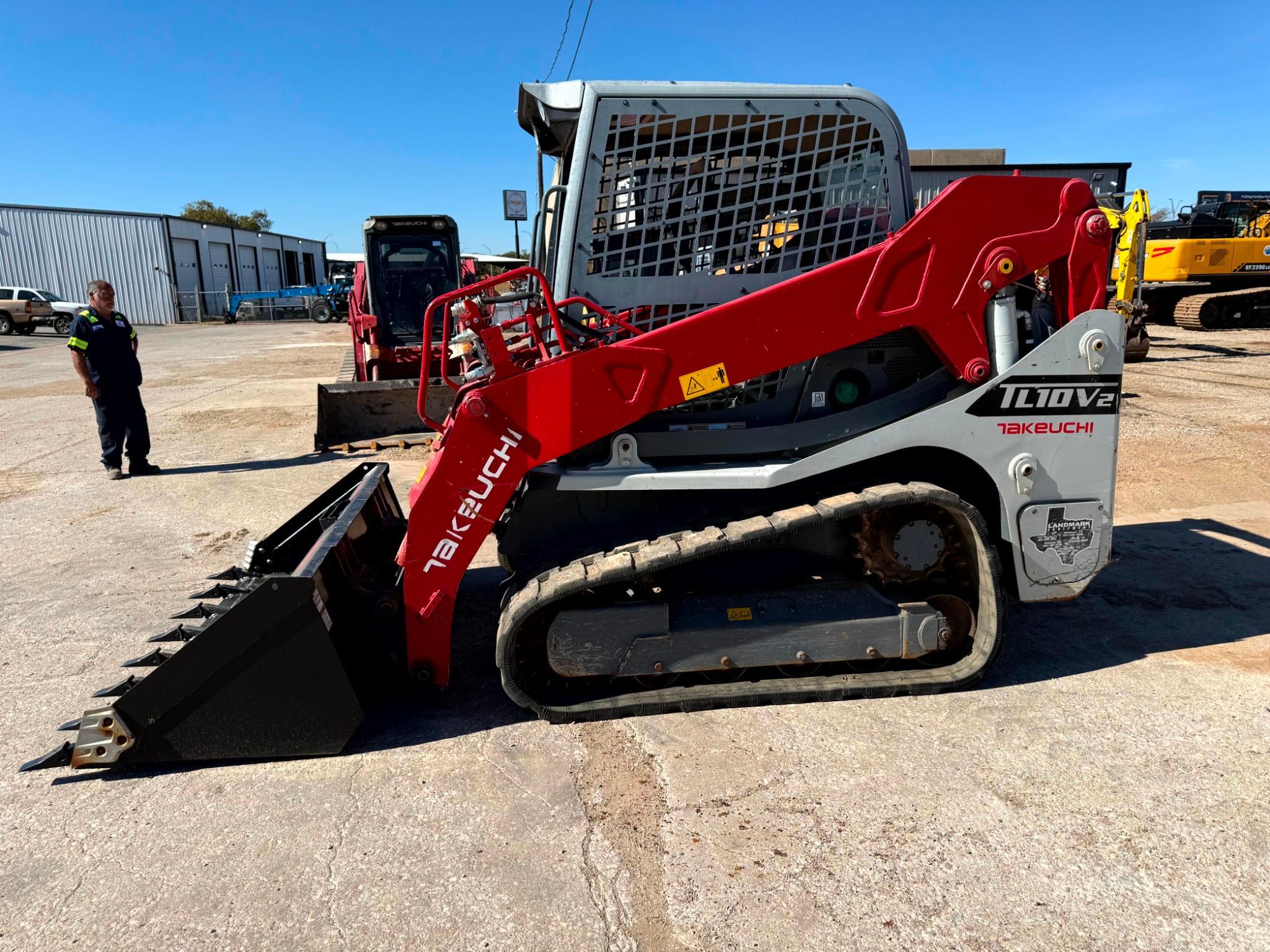 2021 Takeuchi TL10V2-2 Track Loader with 76in Tooth Bucket