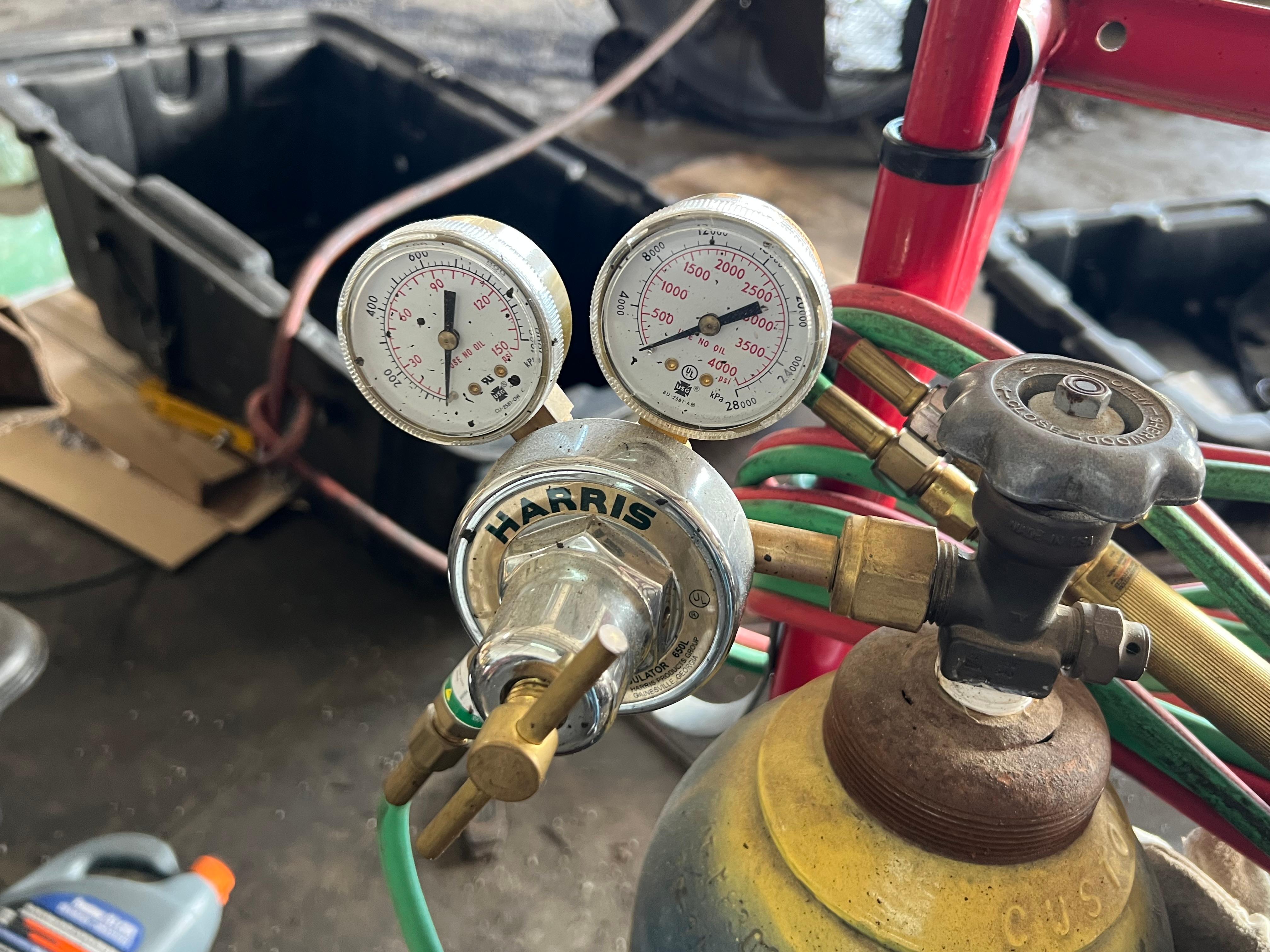 Oxy-acetylene Torch and Regulator Rig