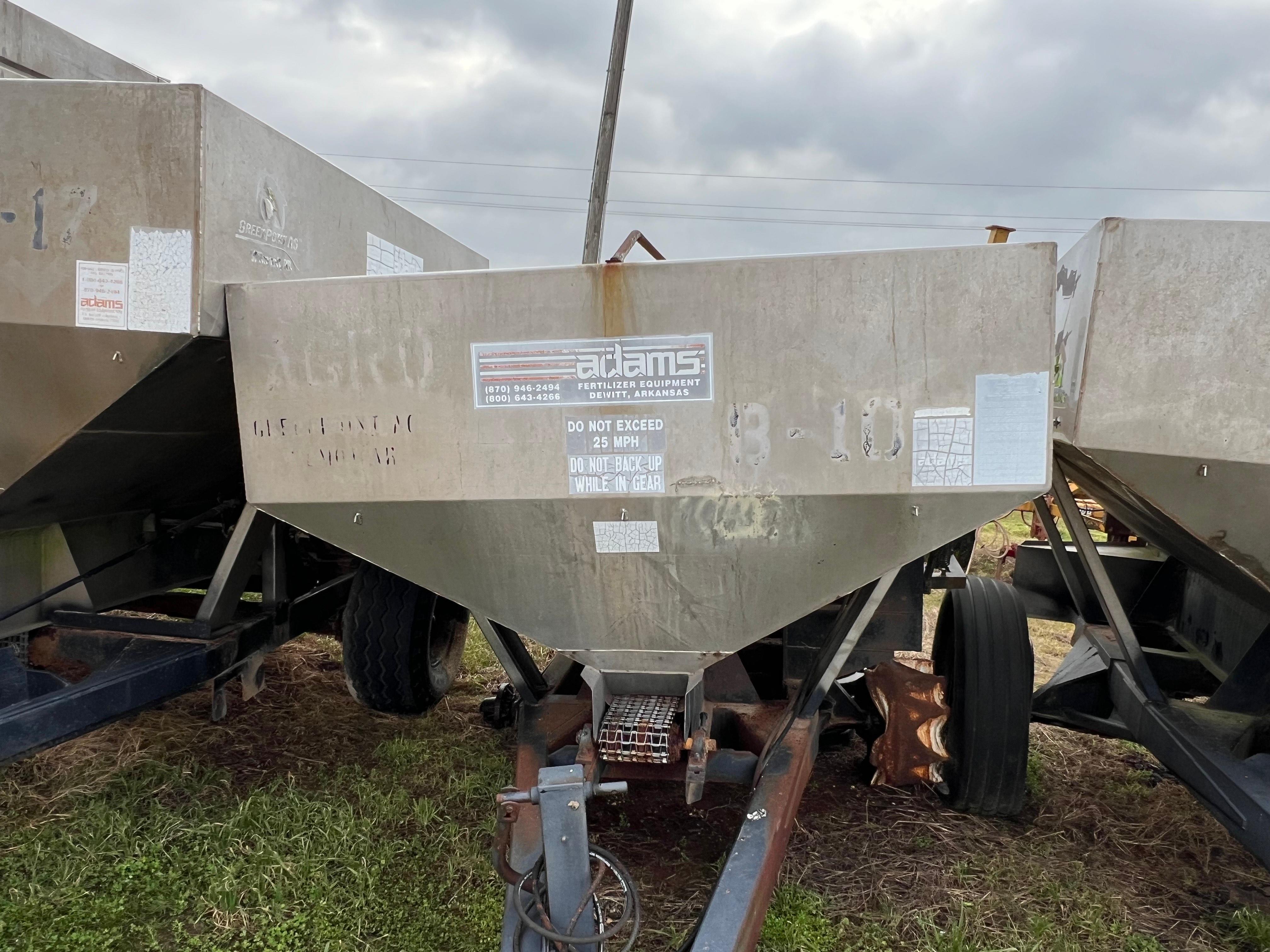 NO RESERVE Adams 5 Ton Fertilizer Spreader