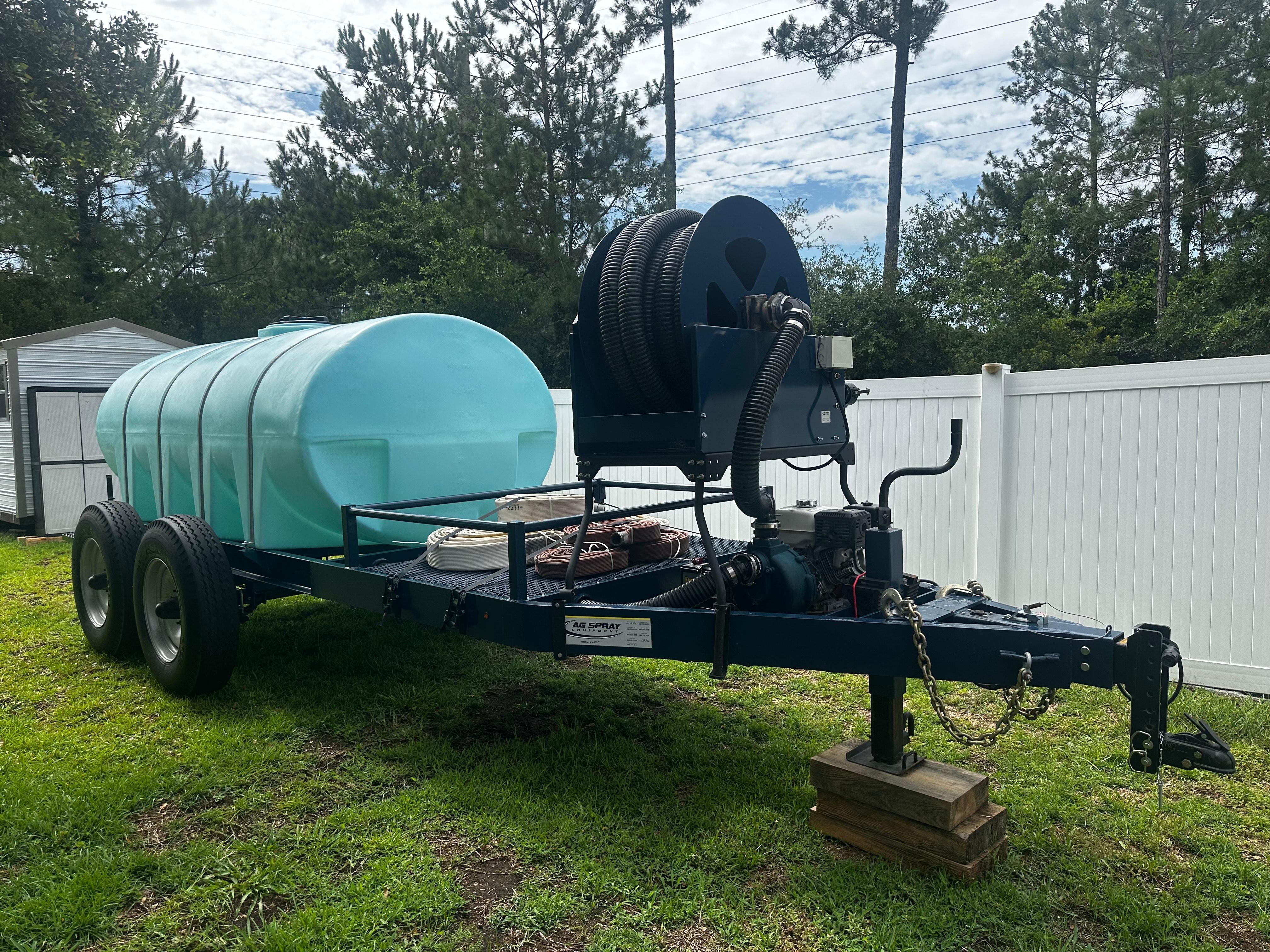 Pristine Ag-Spray Tanker Trailer with 1610 Gallon Tank and AS300 pump