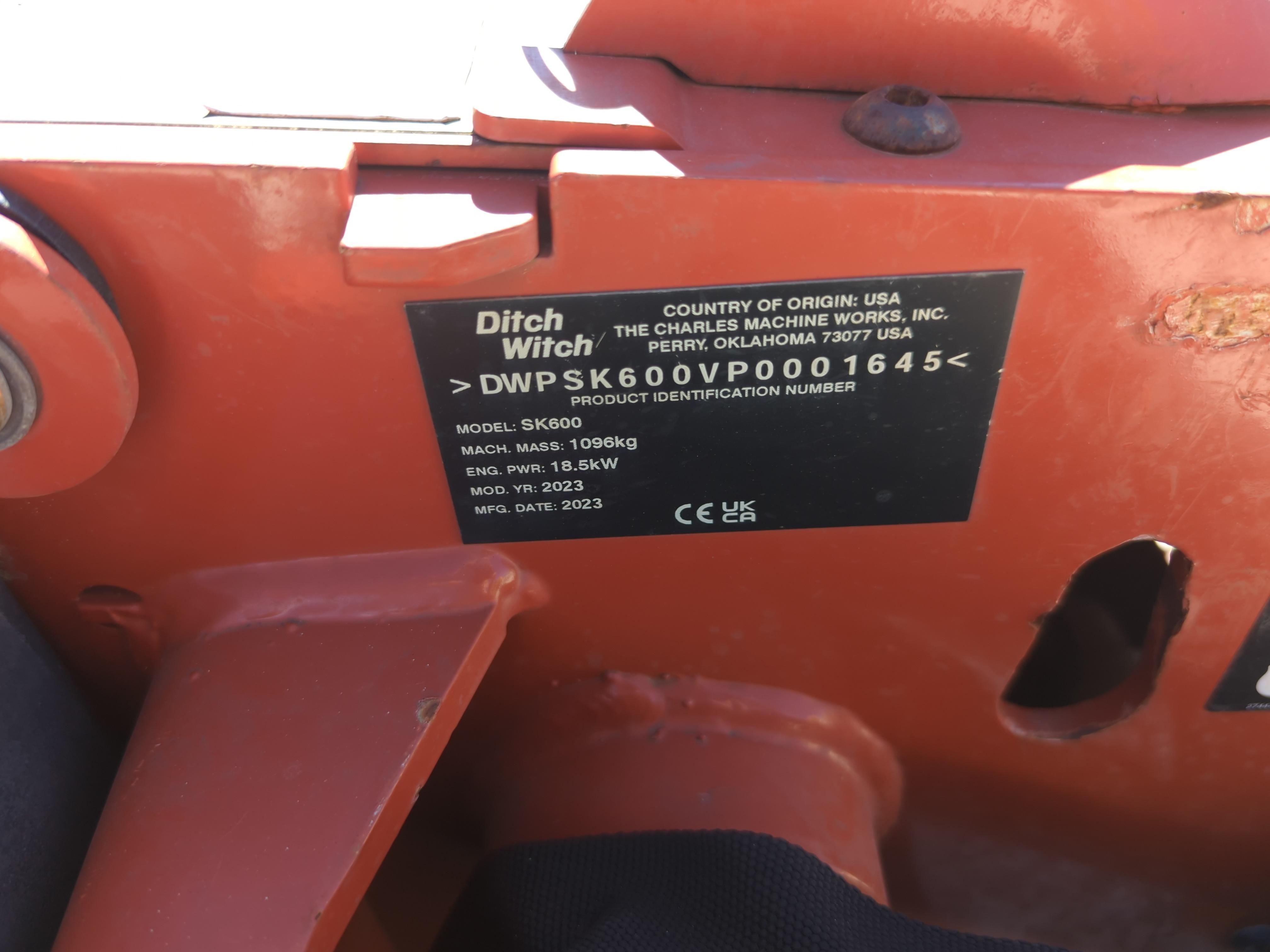 2023 Ditch Witch SK600
