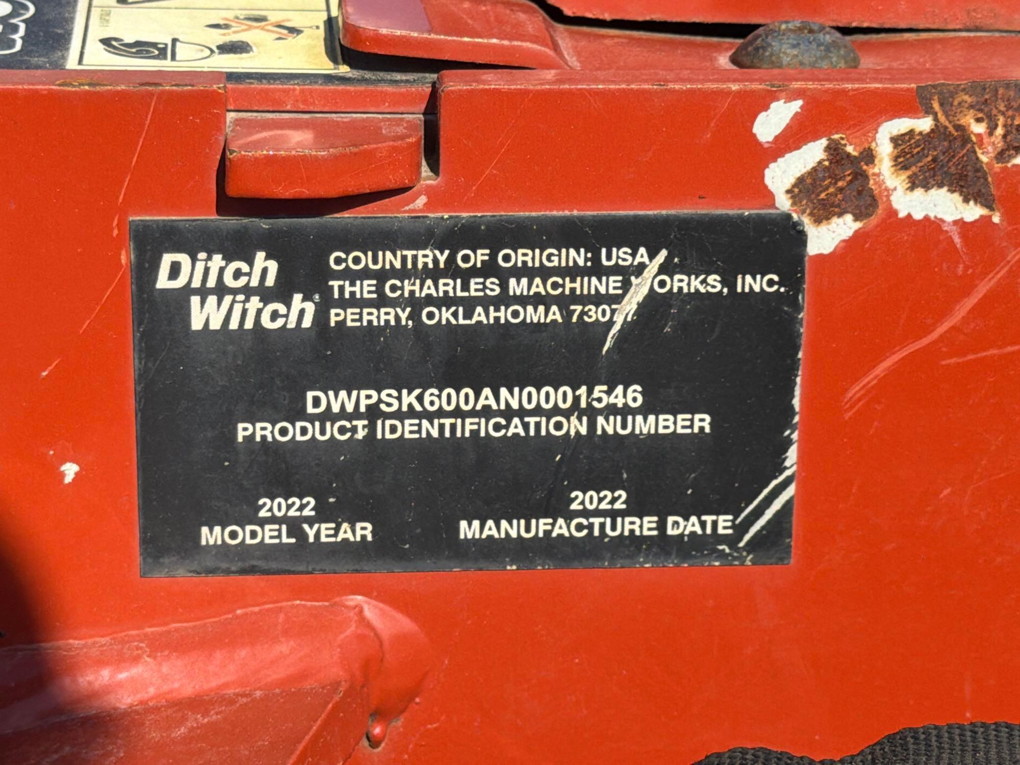 2022 Ditch Witch SK600