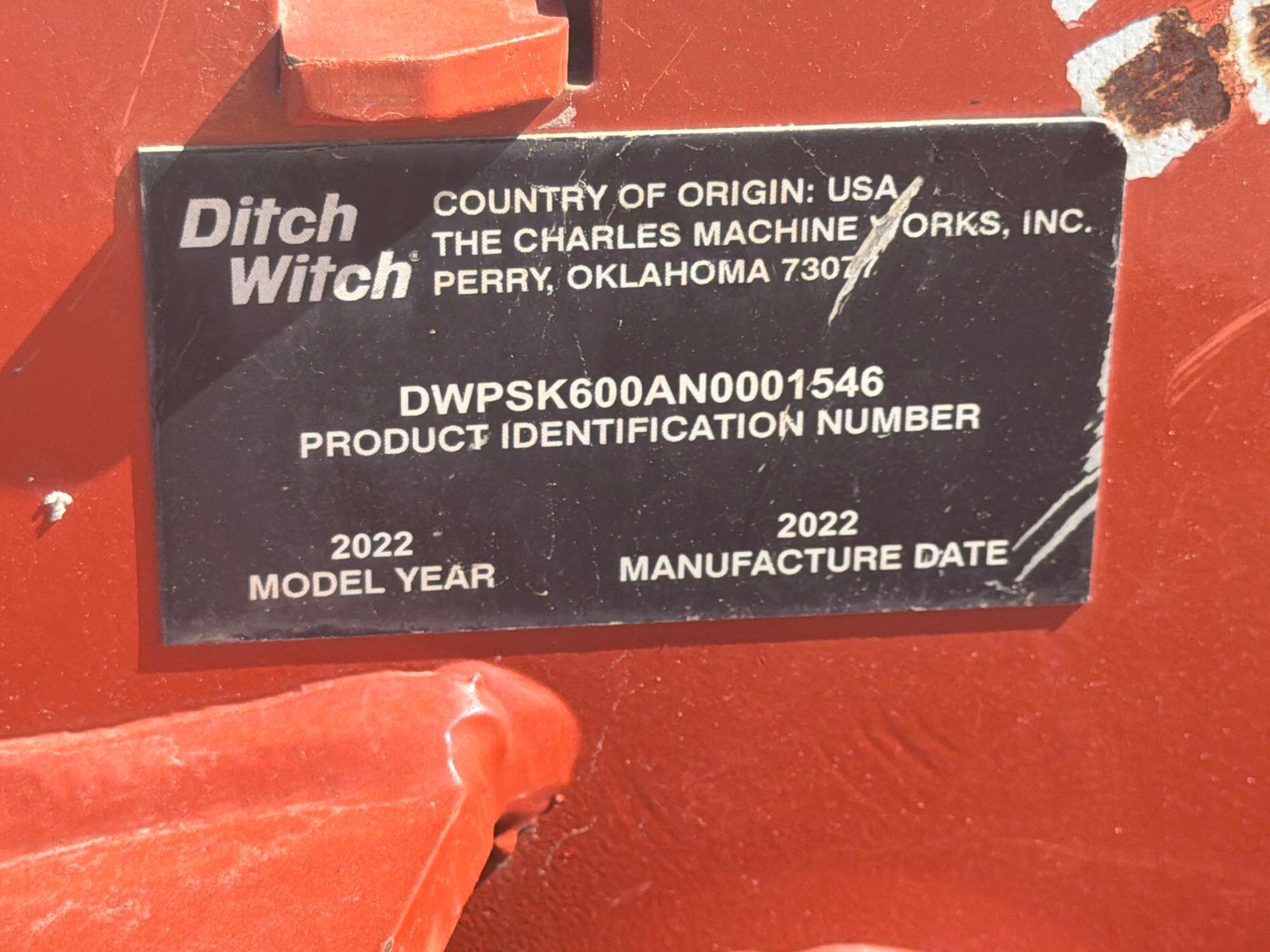 2022 Ditch Witch SK600