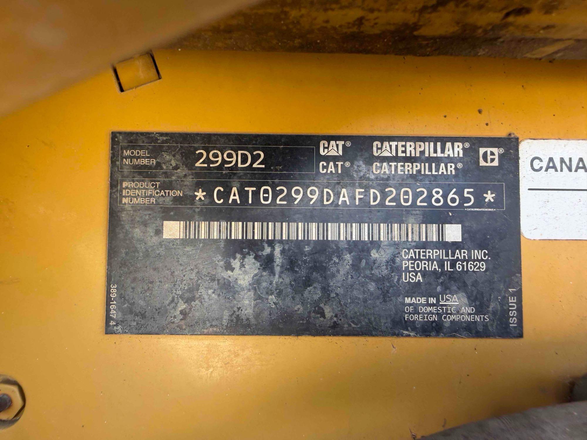 2017 Caterpillar 299D2