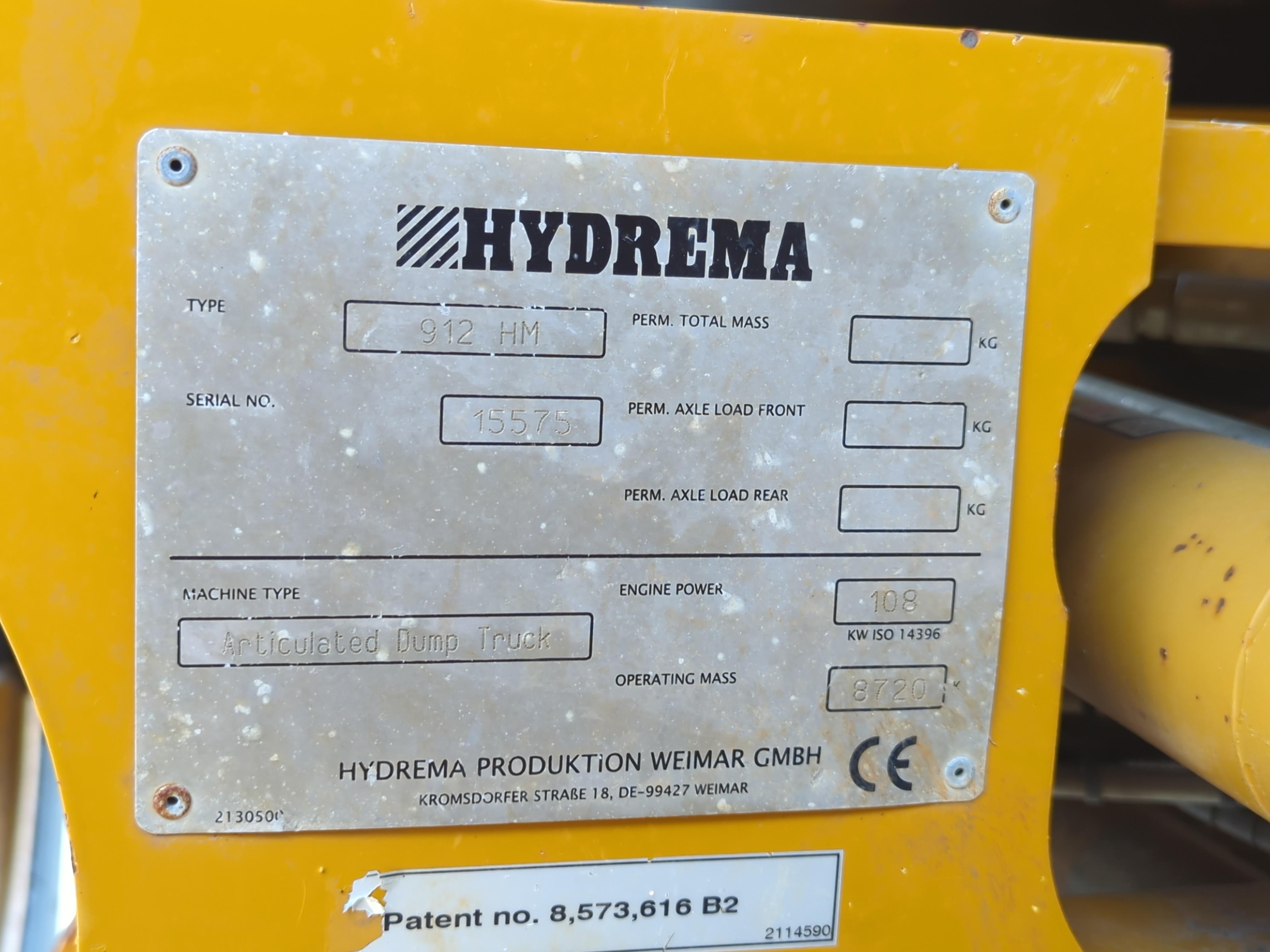 2022 Hydrema 912 HM