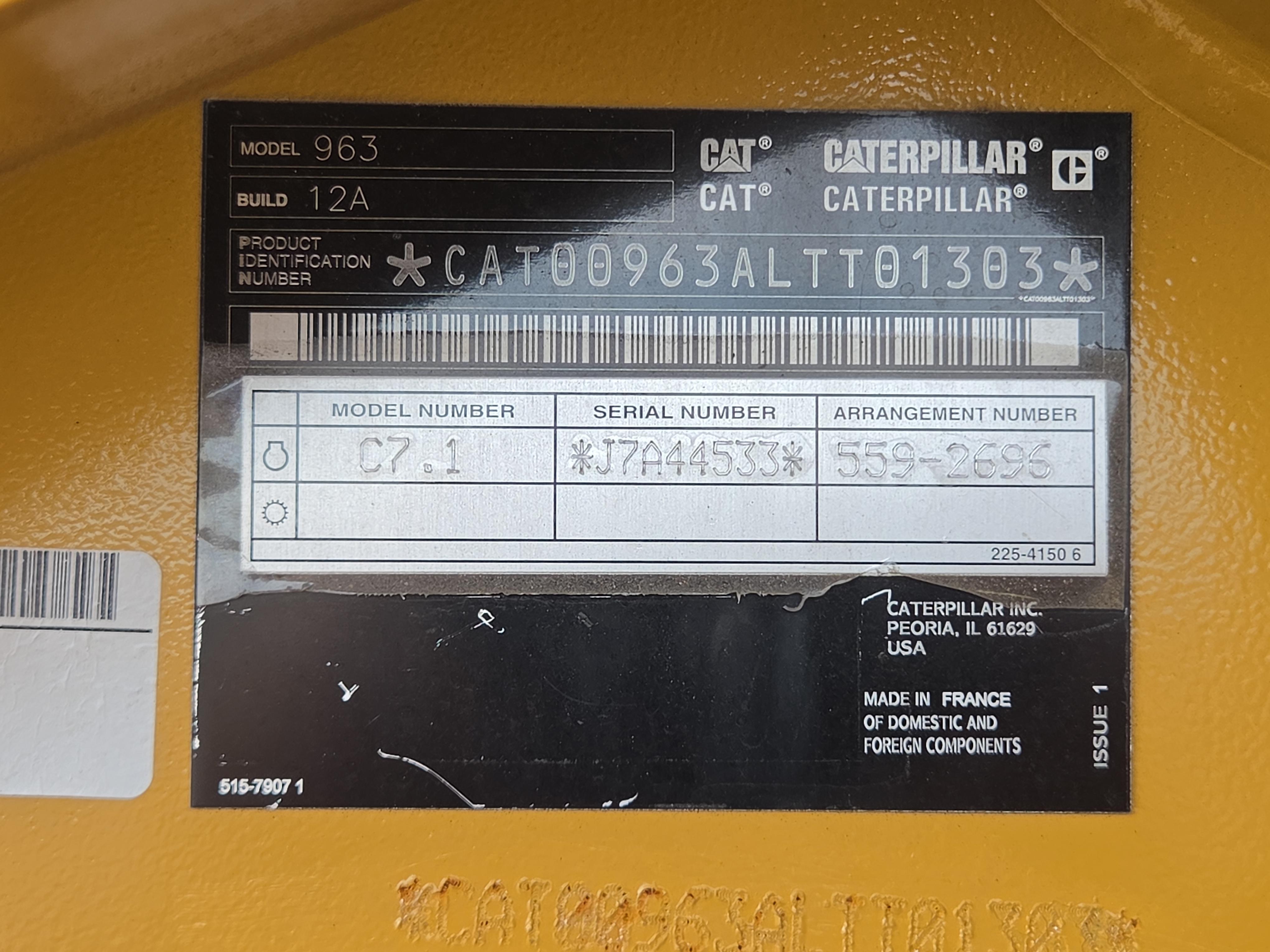 2025 Caterpillar 963