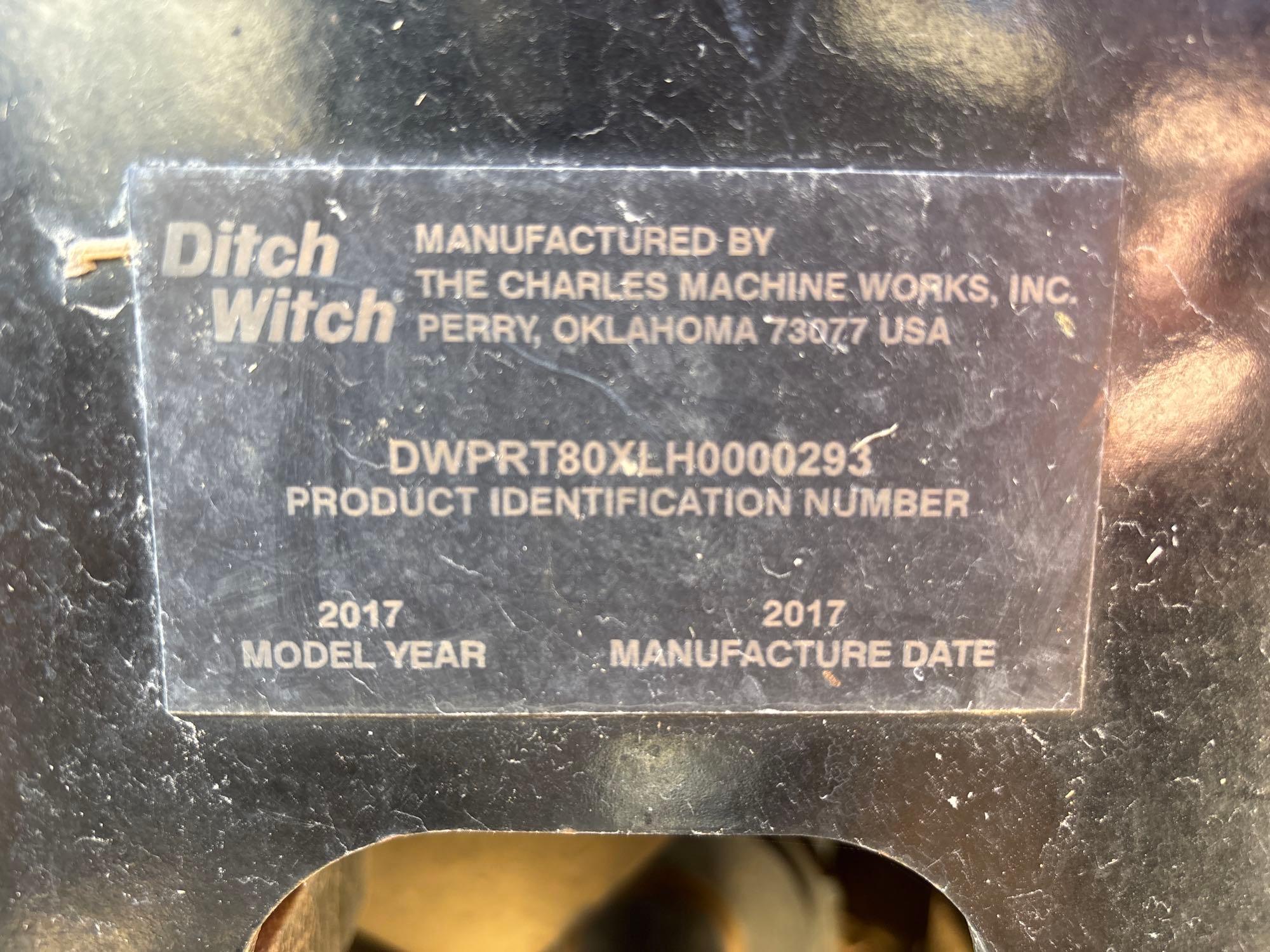 2017 Ditch Witch RT80