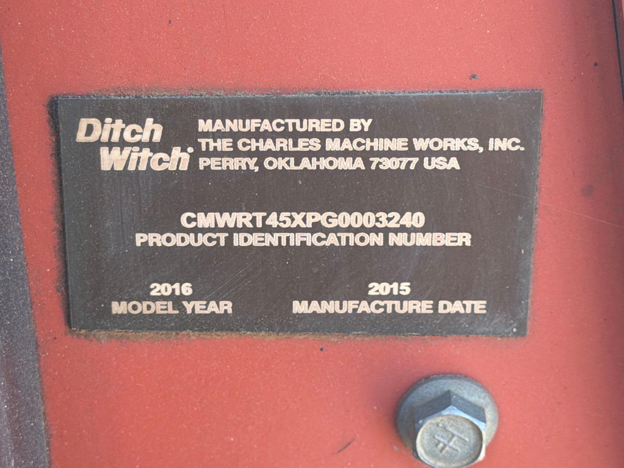 2016 Ditch Witch RT-45