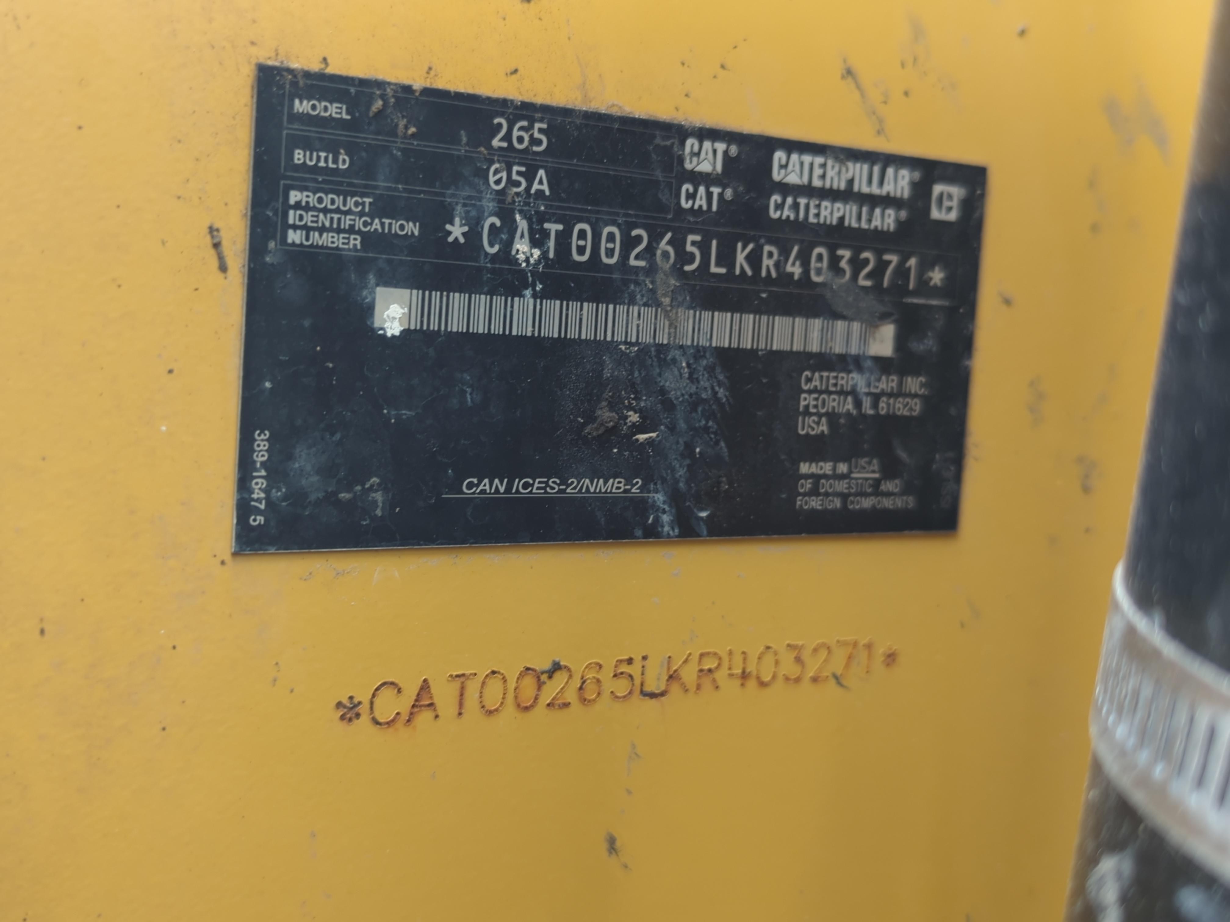 2024 Caterpillar 265