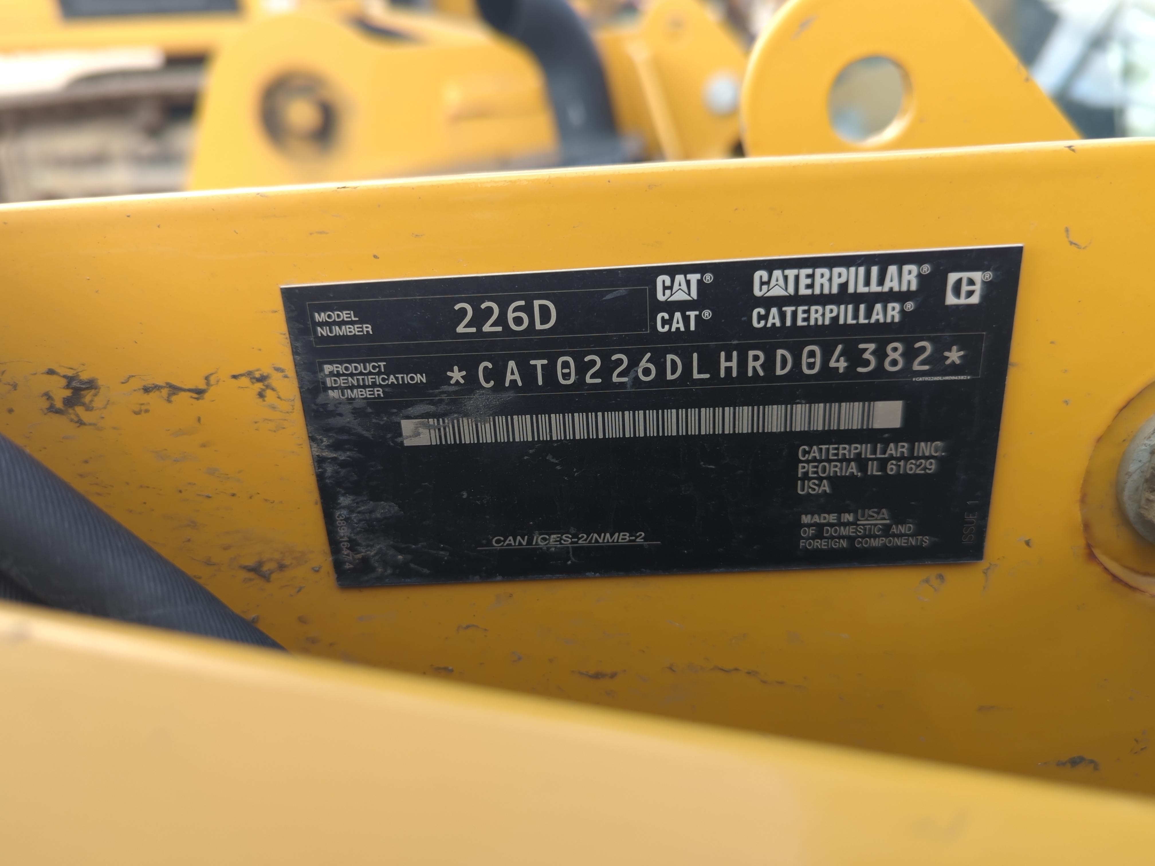 2019 Caterpillar 226D