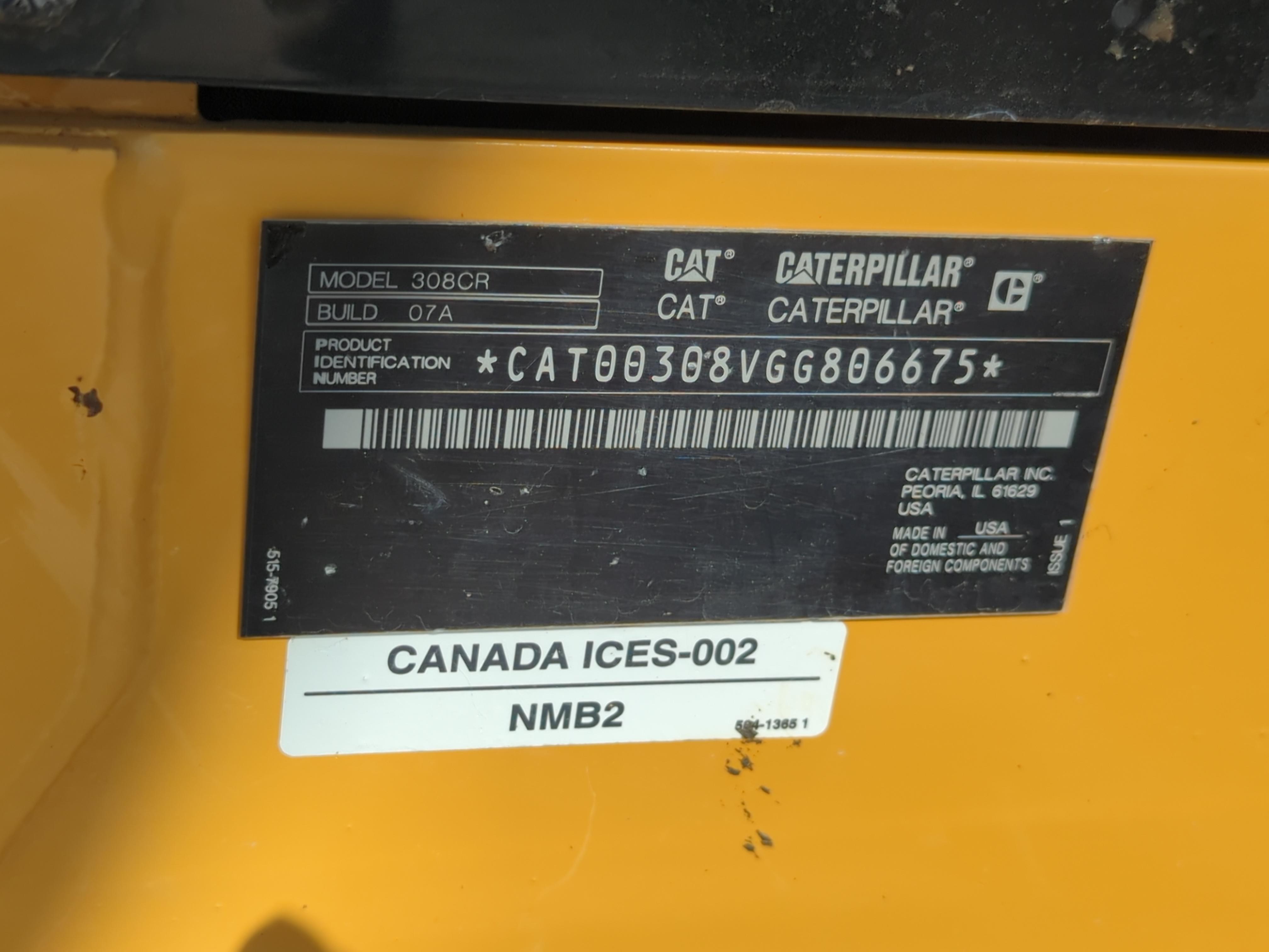 2022 Caterpillar 308