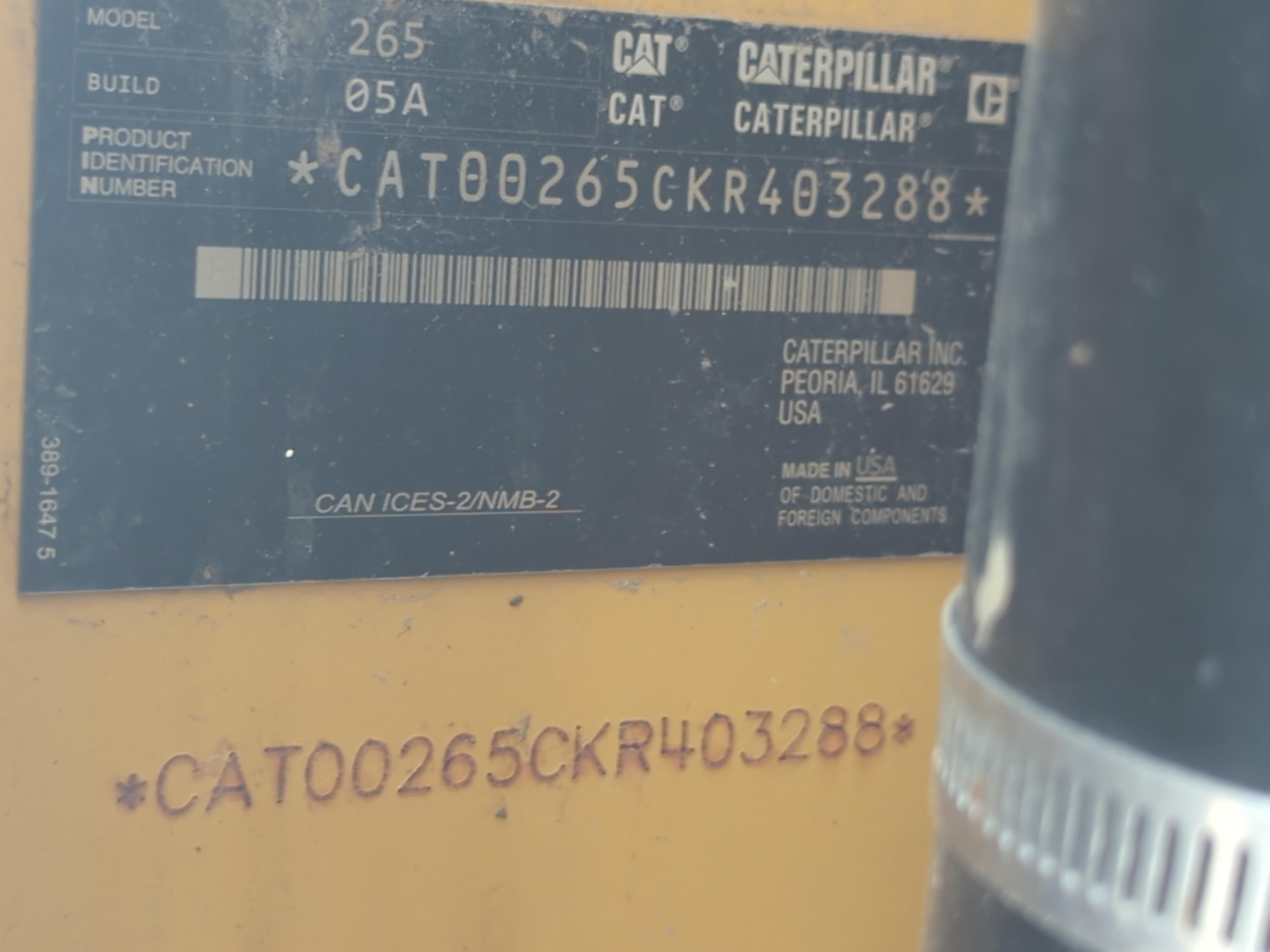 2024 Caterpillar 265