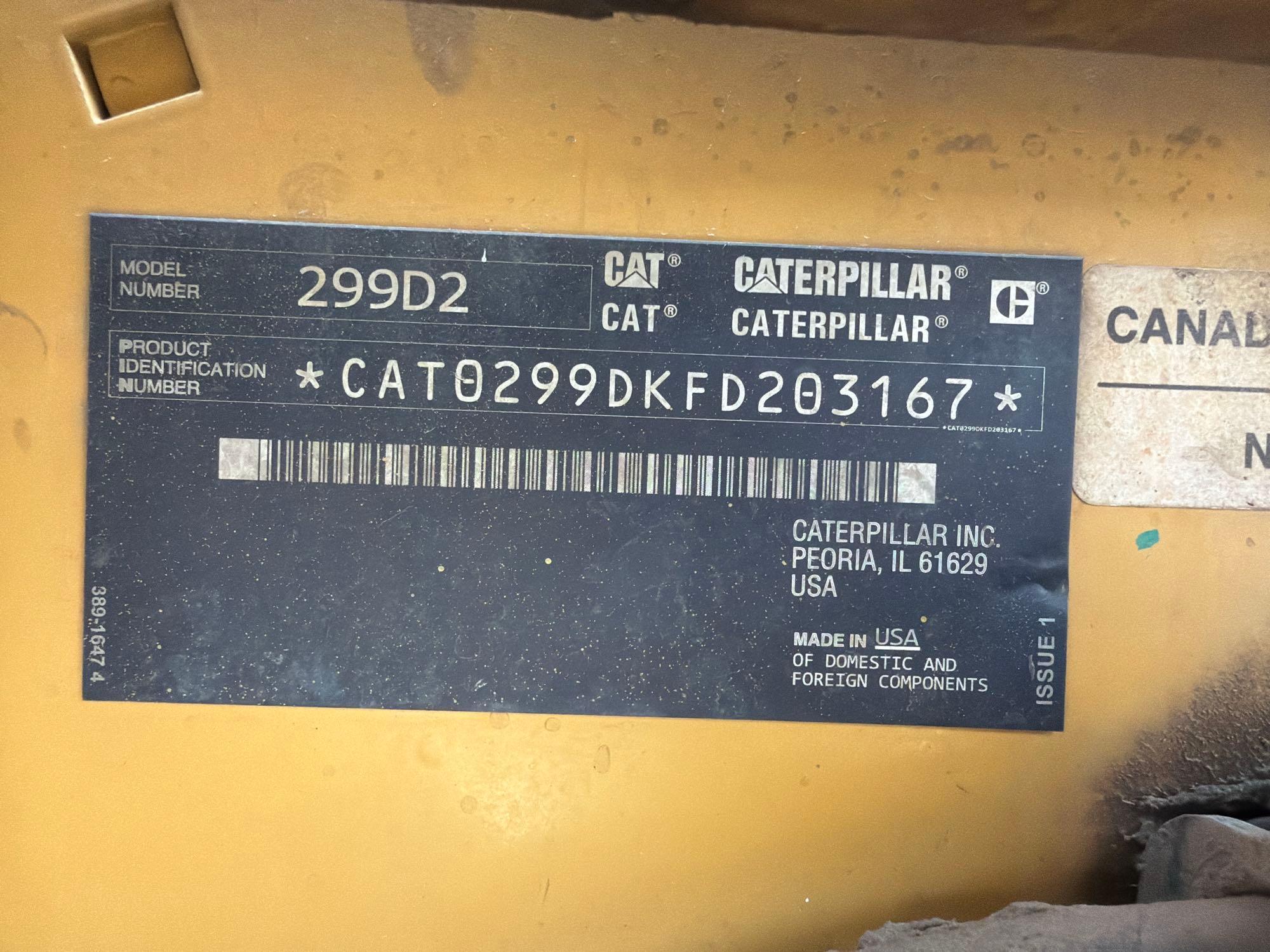 2018 Caterpillar 299D2
