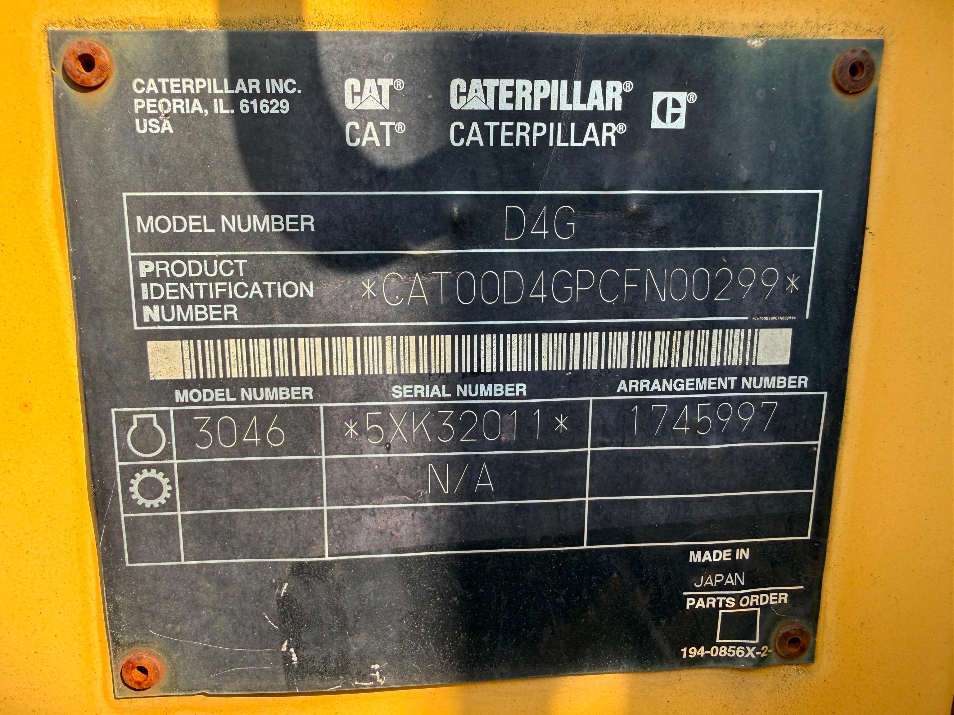 Caterpillar D4G XL