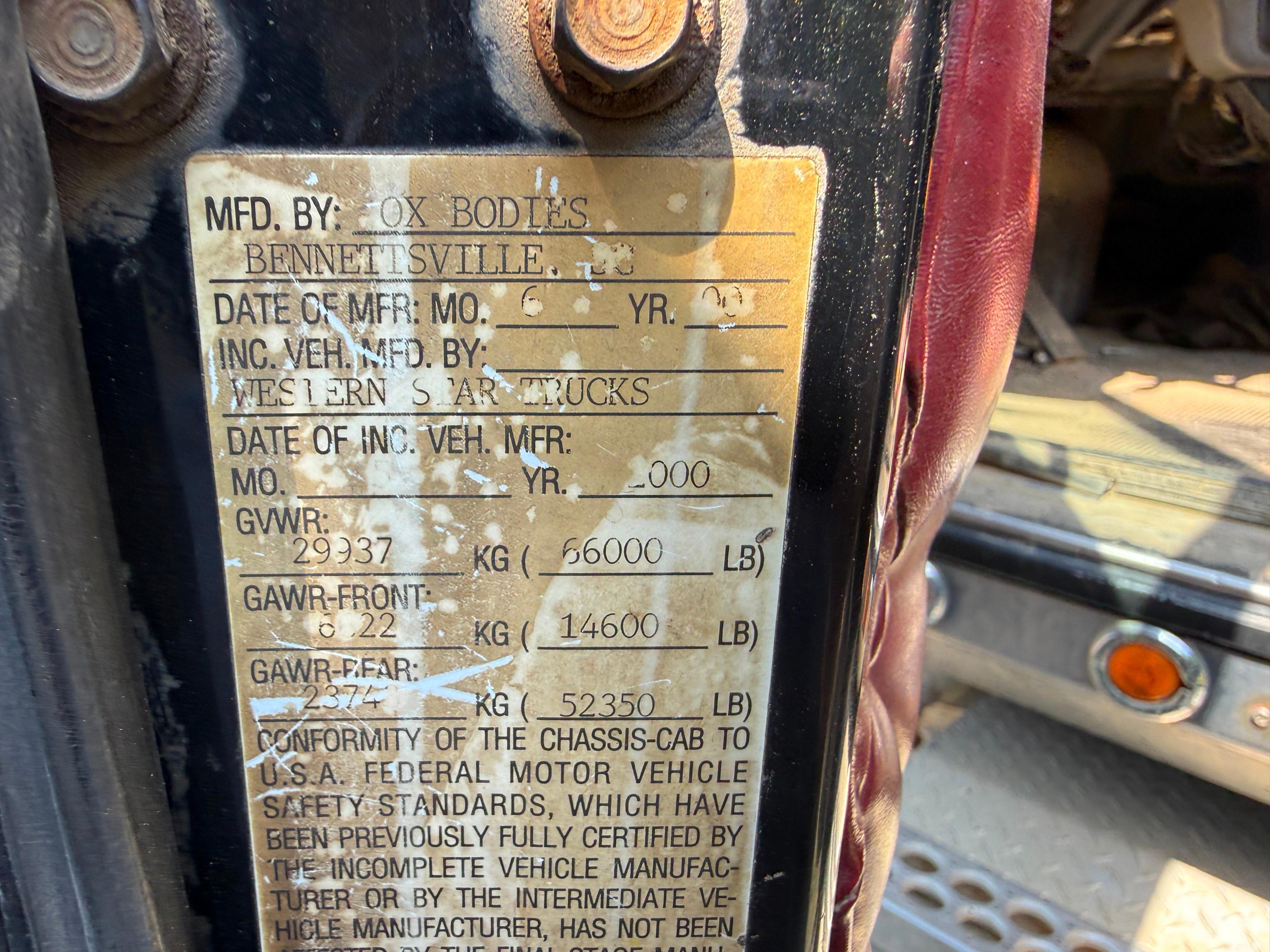 2001 Western Star 4964