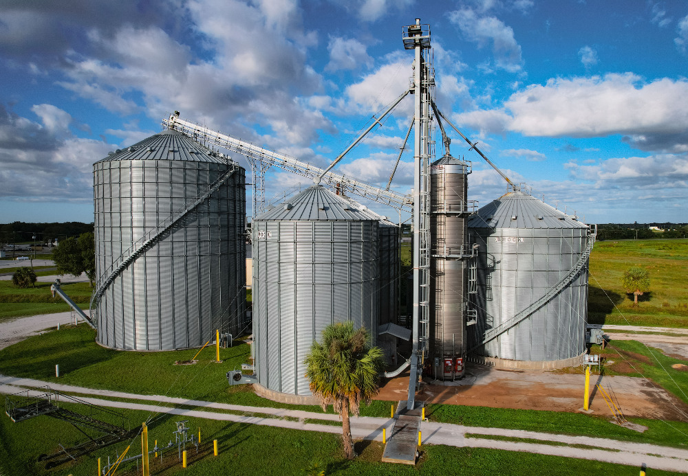 Brock 60'x26' Flat Bottom Grain Storage Tank